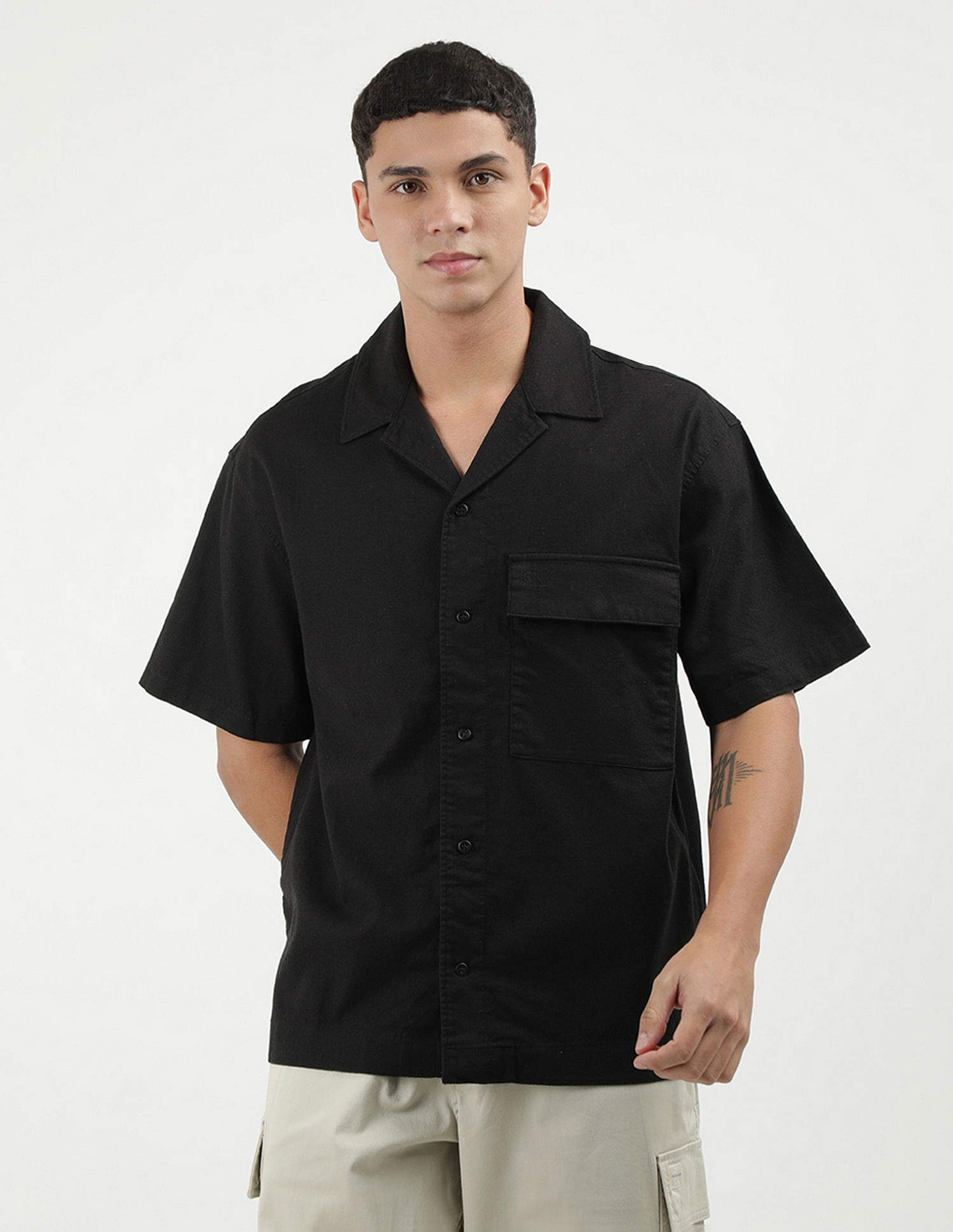 Calvin Klein Jeans Relaxed Fit Linen Shirt