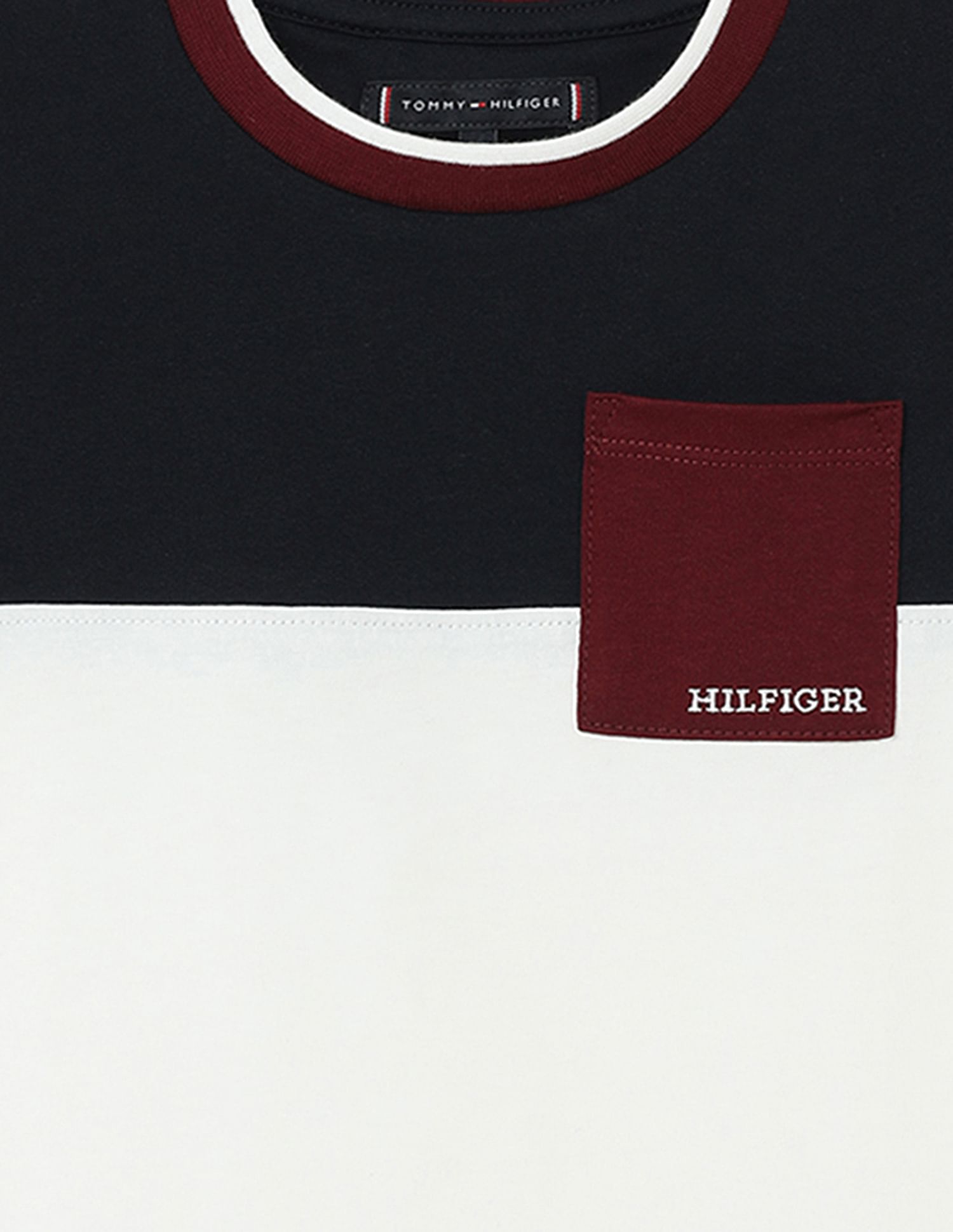 Tommy Hilfiger Kids Color Block Cotton T-Shirt