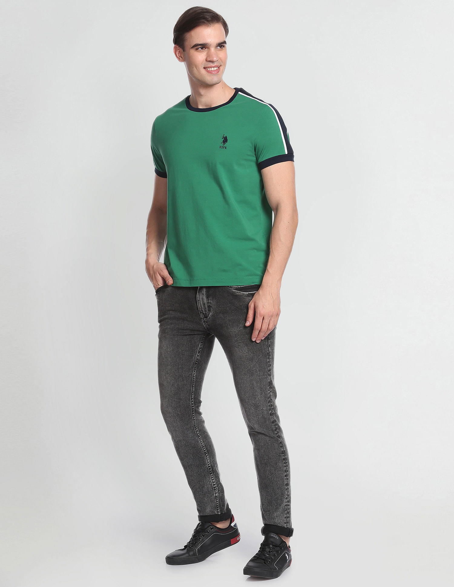 U.S. Polo Assn. Denim Co. Iconic Brand Tape T-Shirt