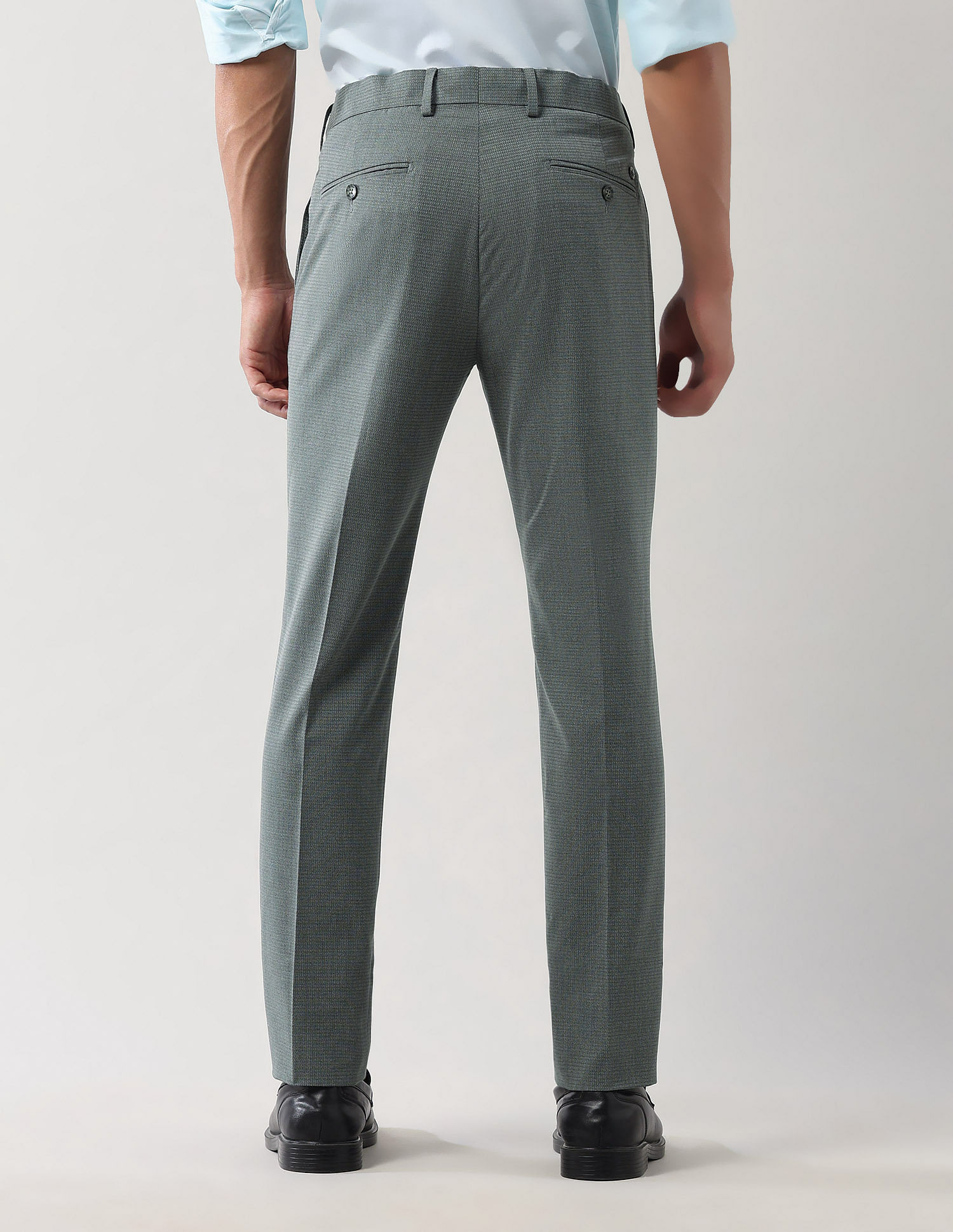 Arrow Mid Rise Autoflex Dobby Trousers