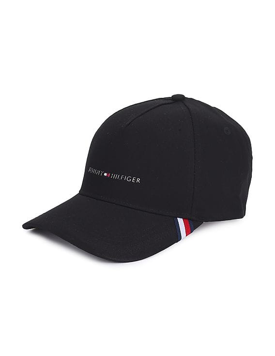 Buy Tommy Hilfiger Men Black Curved Visor 1985 Downtown Cap