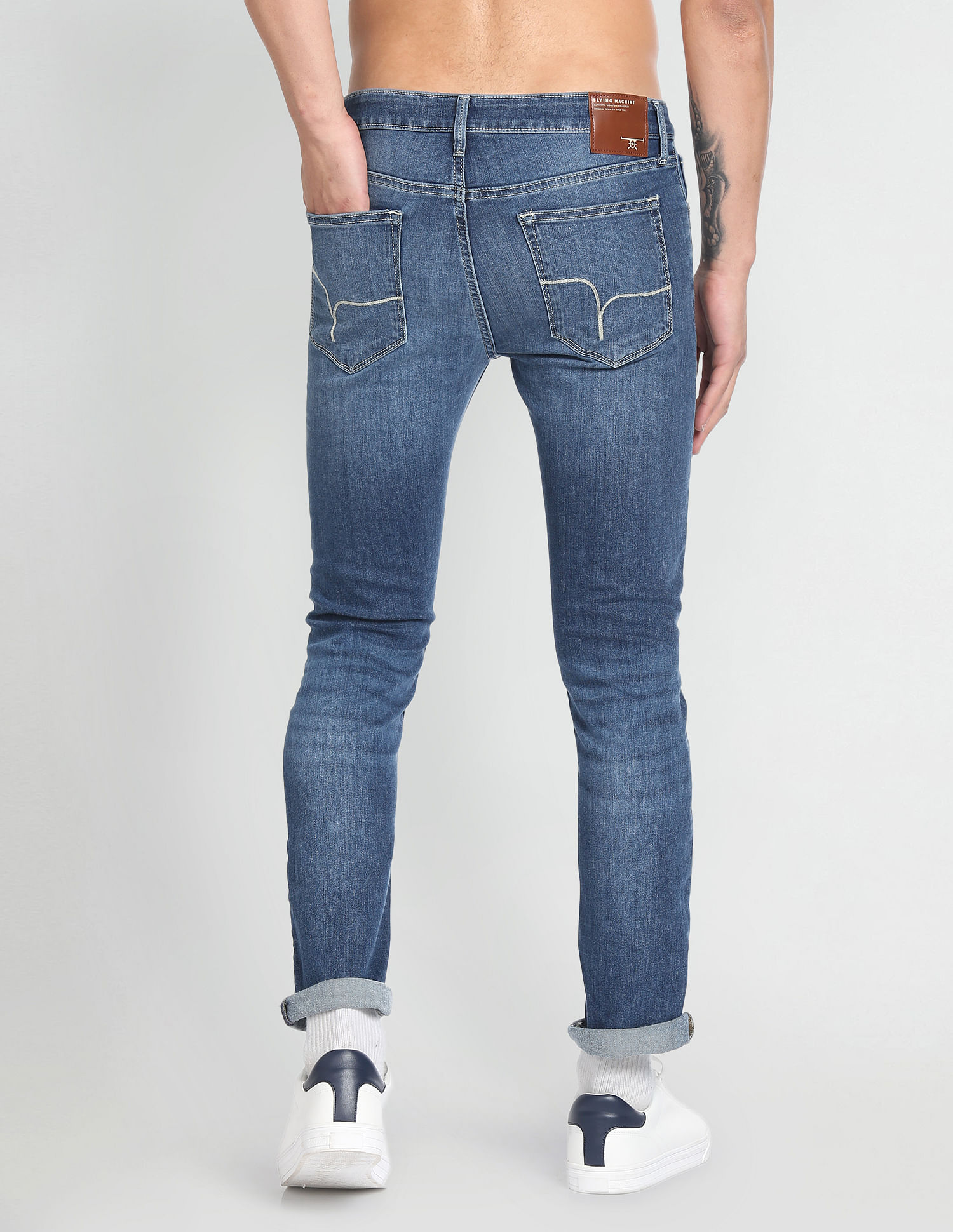 Flying Machine Slim Tapered Fit Stone Wash Jeans