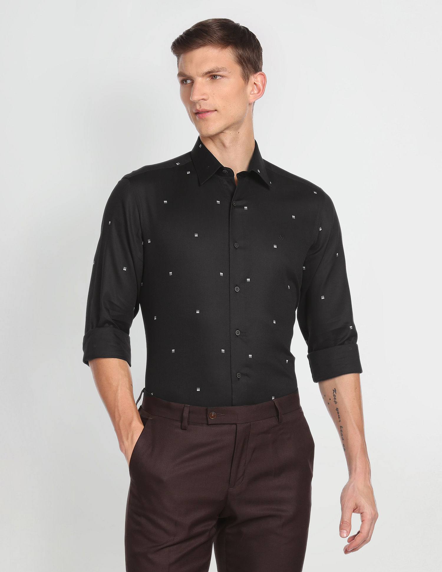 Arrow Newyork Dobby Cotton Formal Shirt