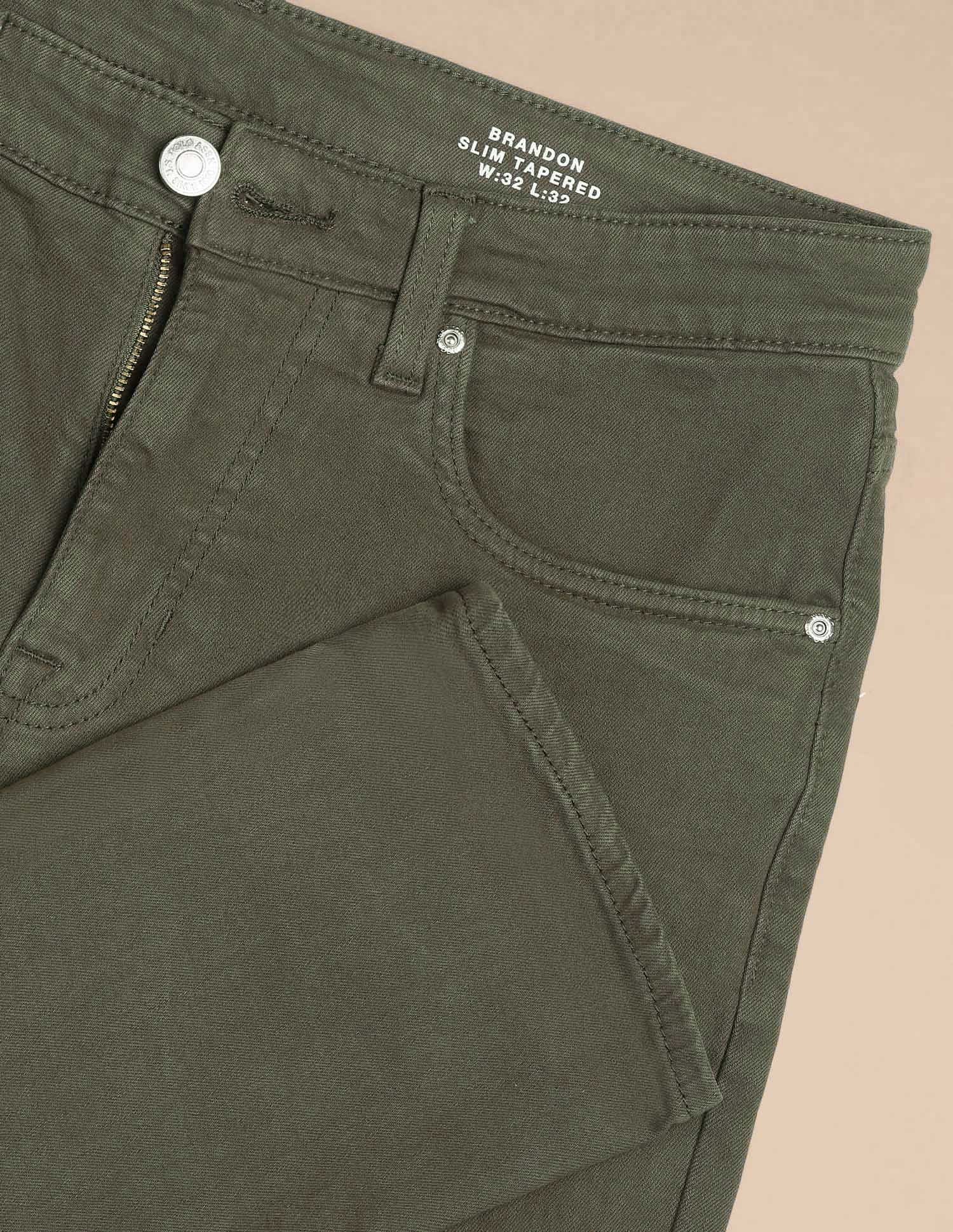 U.S. Polo Assn. Denim Co. Brandon Slim Tapered Fit Green Jeans