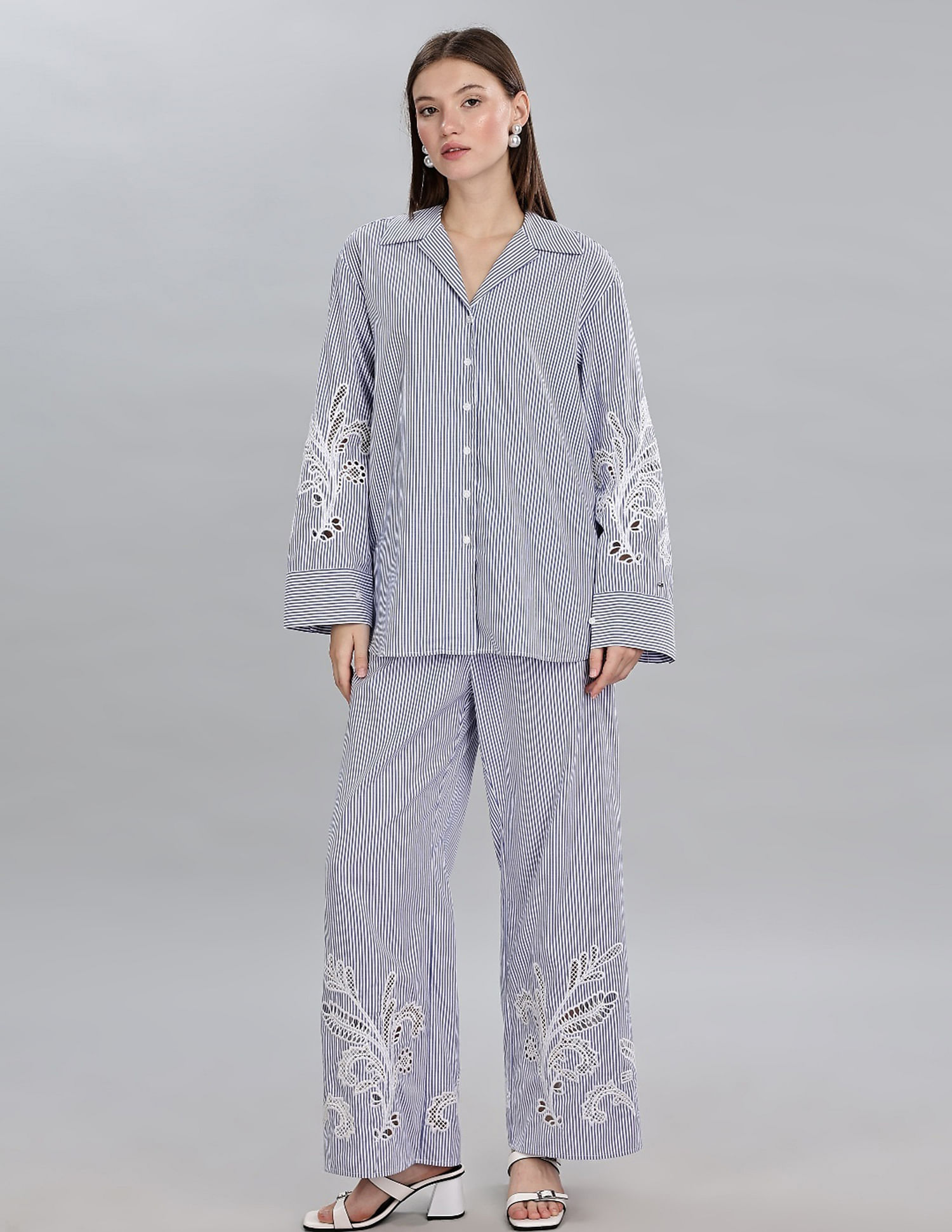 Tommy Hilfiger Striped Relaxed-Fit Cotton Shirt