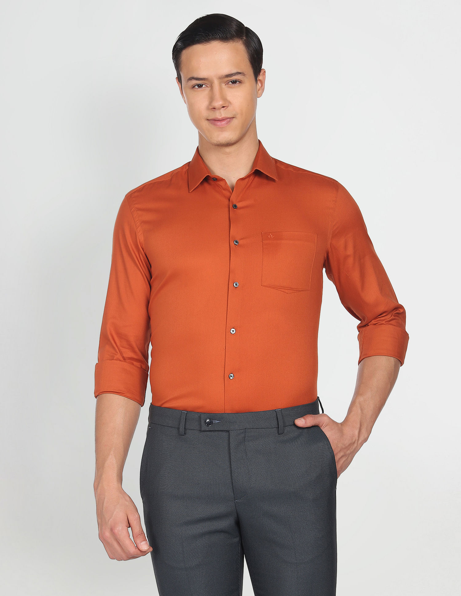 Arrow Dobby Cotton Solid Shirt