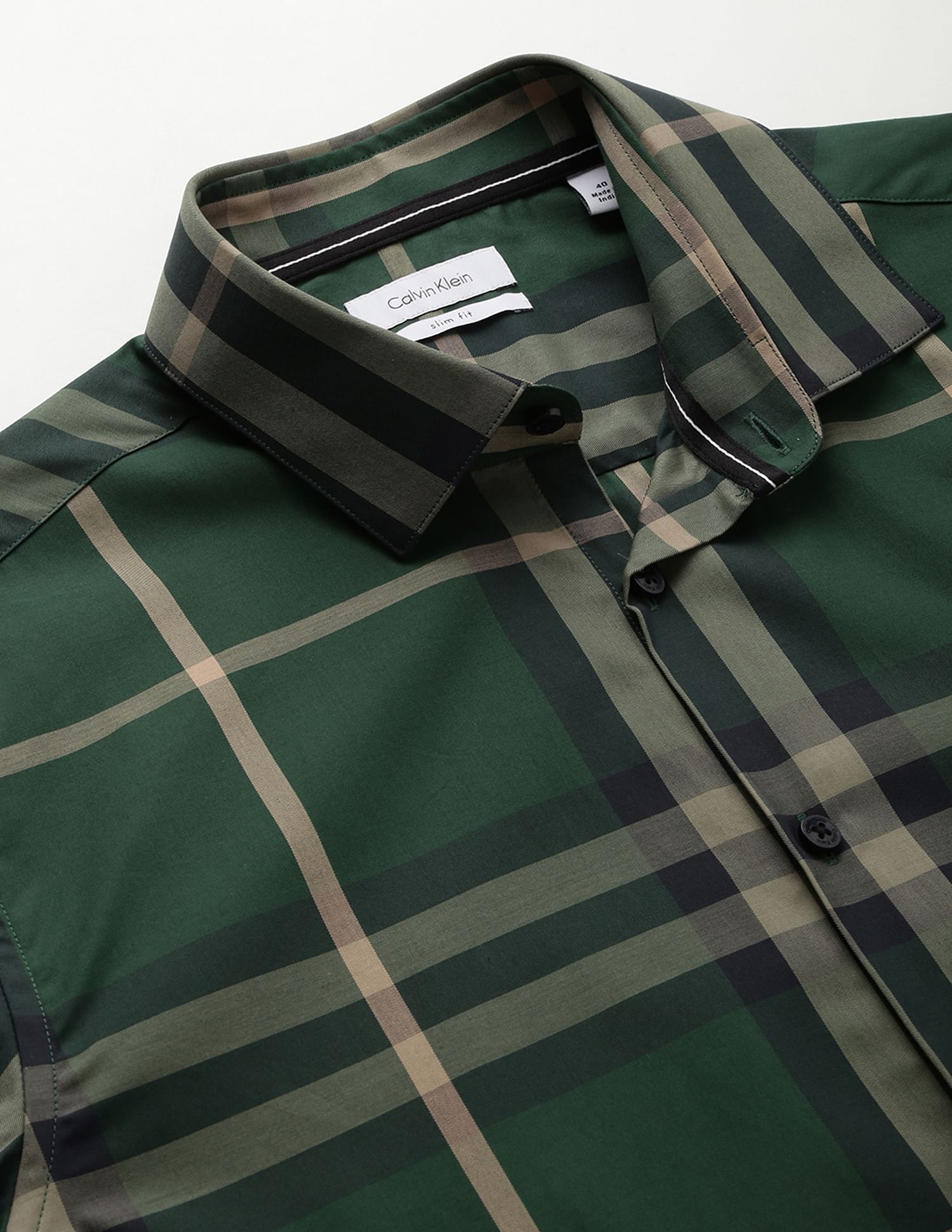 Buy Calvin Klein Plaid Check Casual Shirt - NNNOW.com