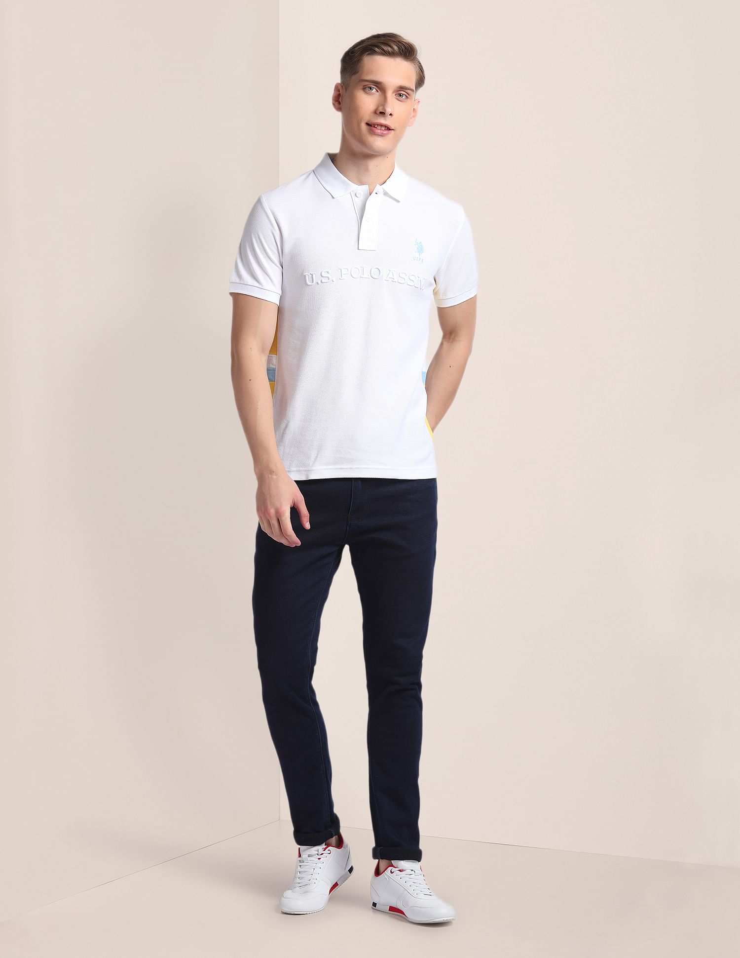 U.S. Polo Assn. Slim Fit Cotton Number Polo Shirt