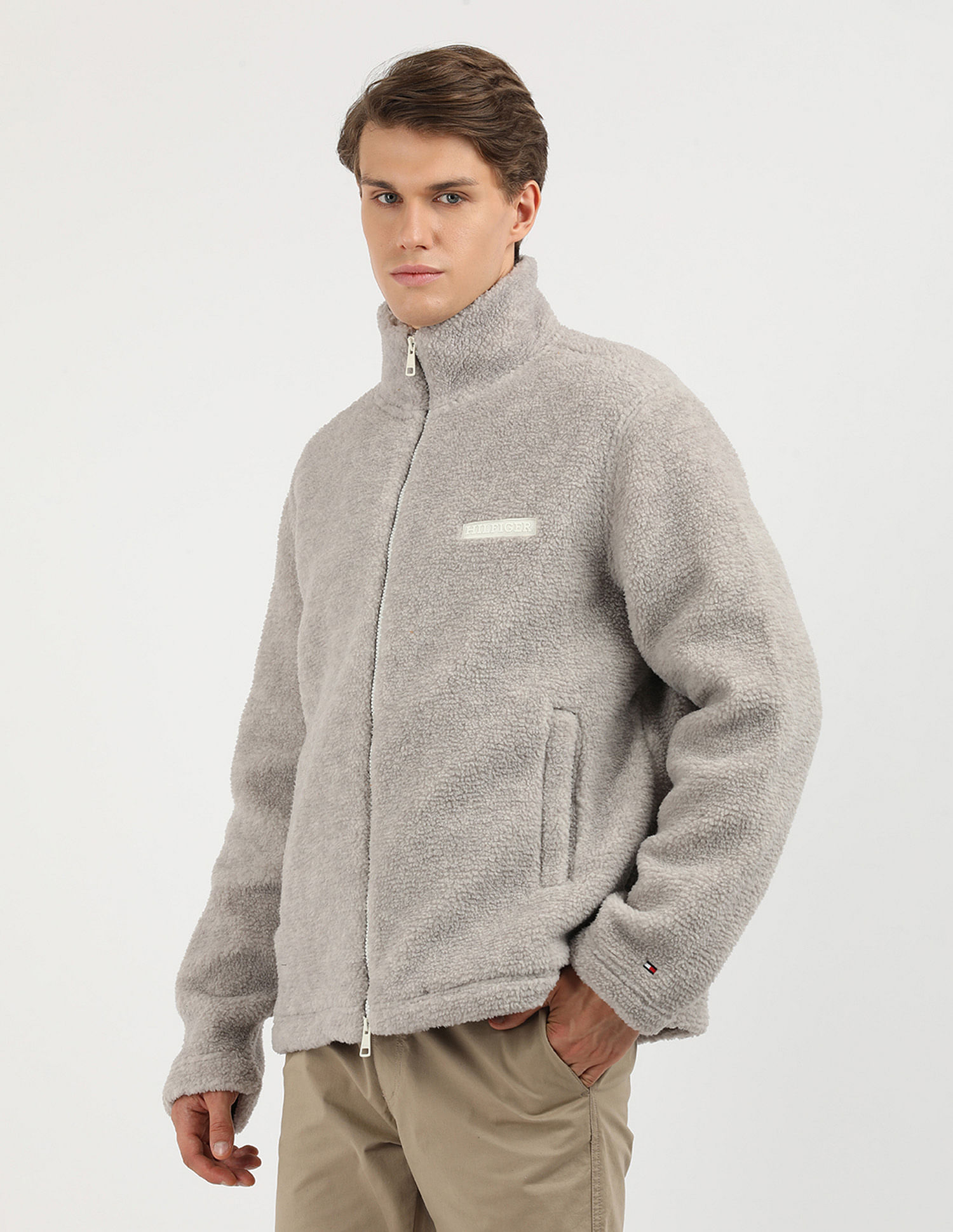 Tommy Hilfiger Monotype Textured Fleece Sweatshirt