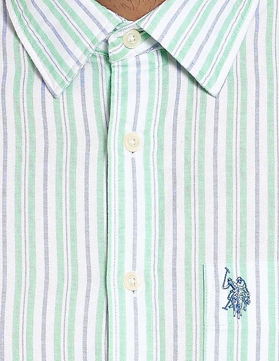 U.S. Polo Assn. Striped Cotton Casual Shirt