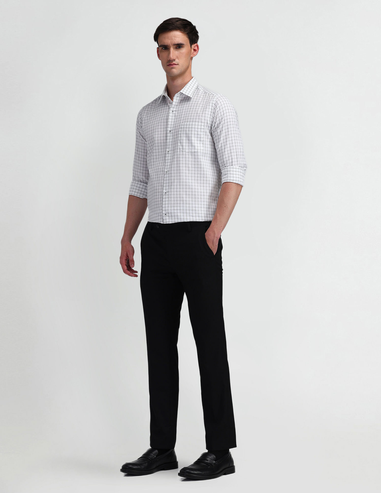 Arrow Windowpane Checked Dobby Shirt
