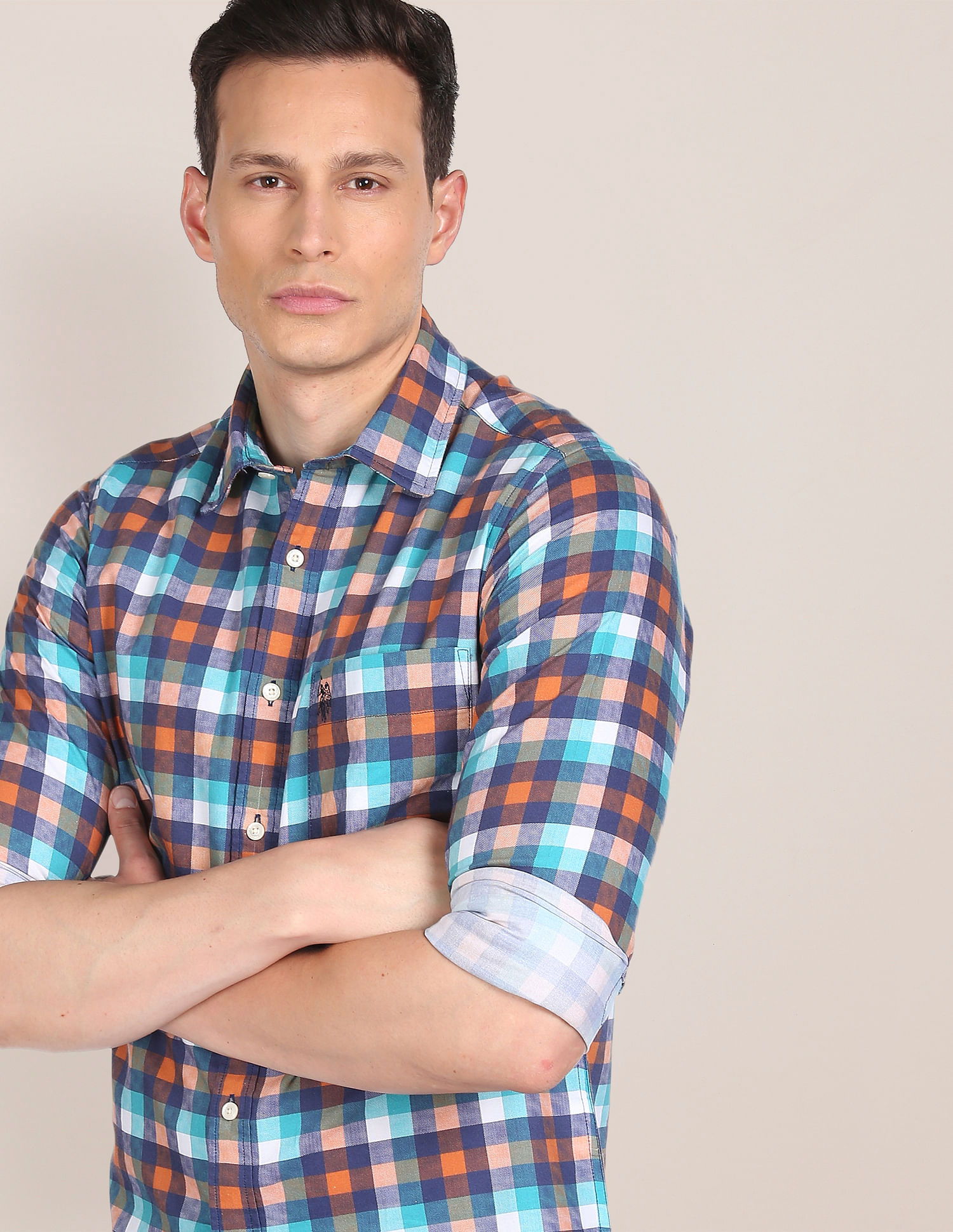 U.S. Polo Assn. Cotton Check Casual Shirt