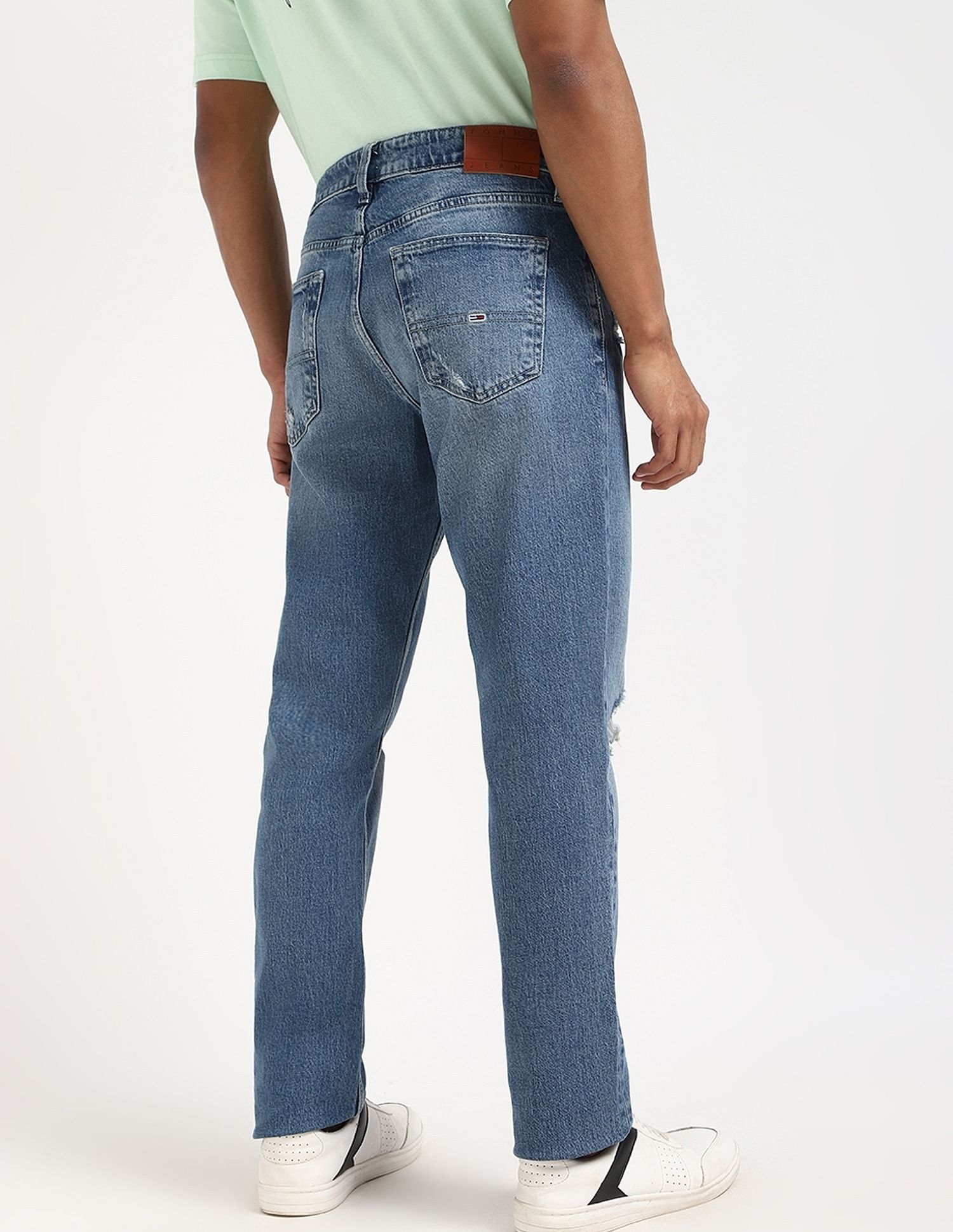 Tommy Hilfiger Mid-Wash Slim-Fit Low-Rise Jeans