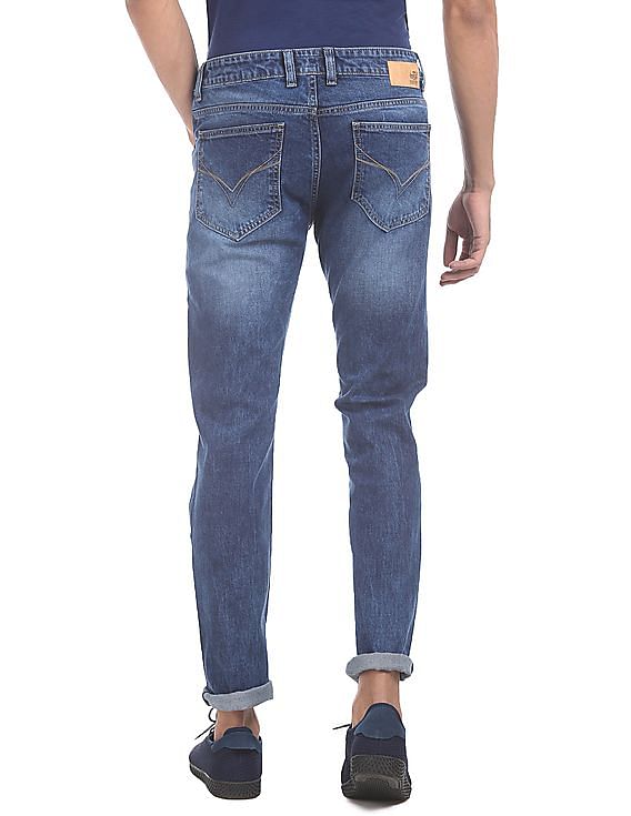 Flying Machine Jackson Skinny Fit Washed Cotton Stretch Jeans
