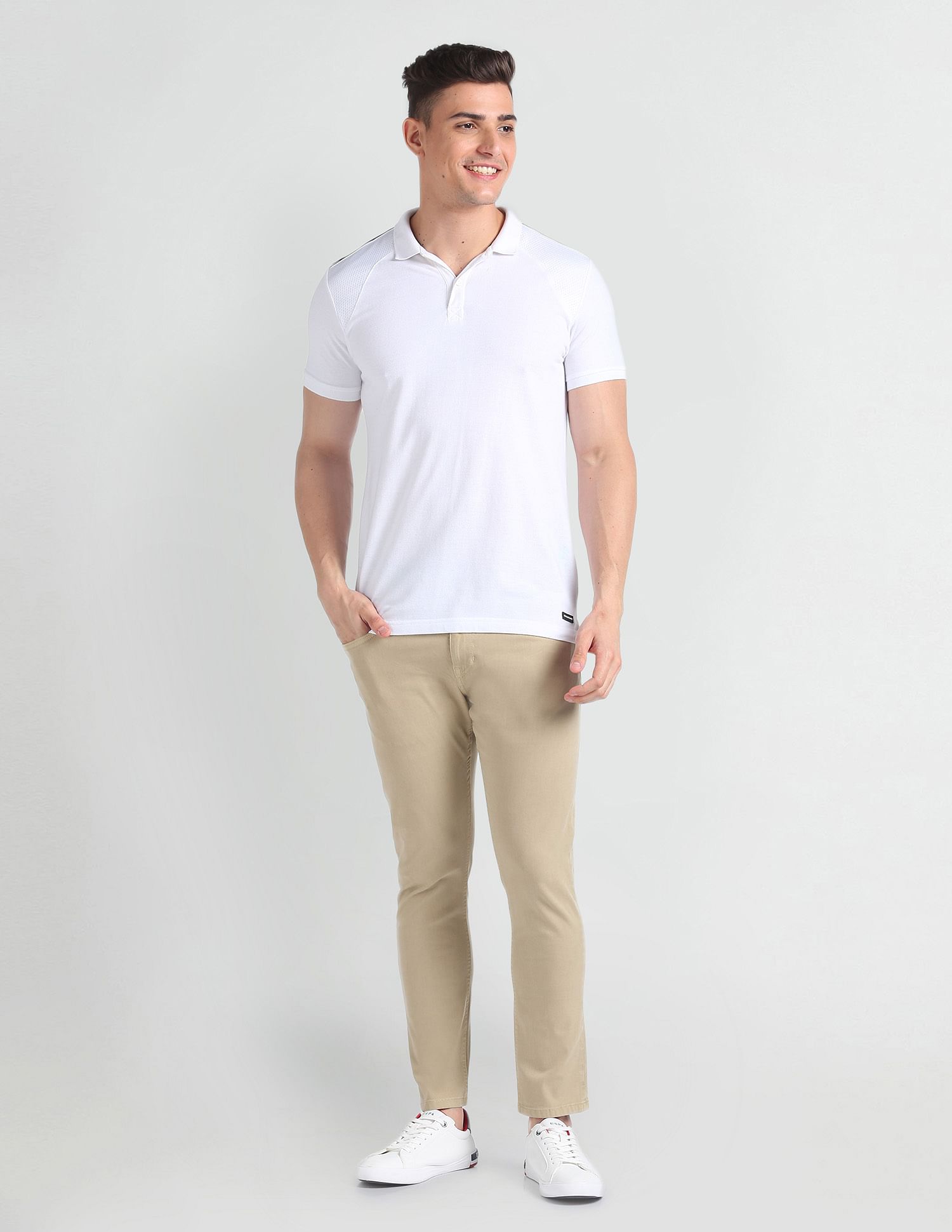 U.S. Polo Assn. Denim Co. Henry Tapered Cropped Fit Khaki Jeans