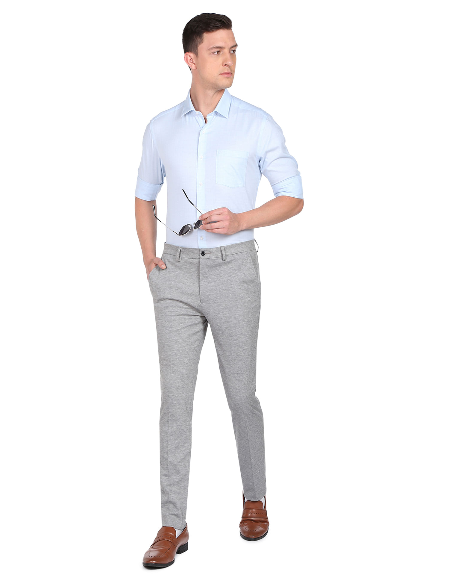 Arrow Glen Check Manhattan Slim Fit Shirt