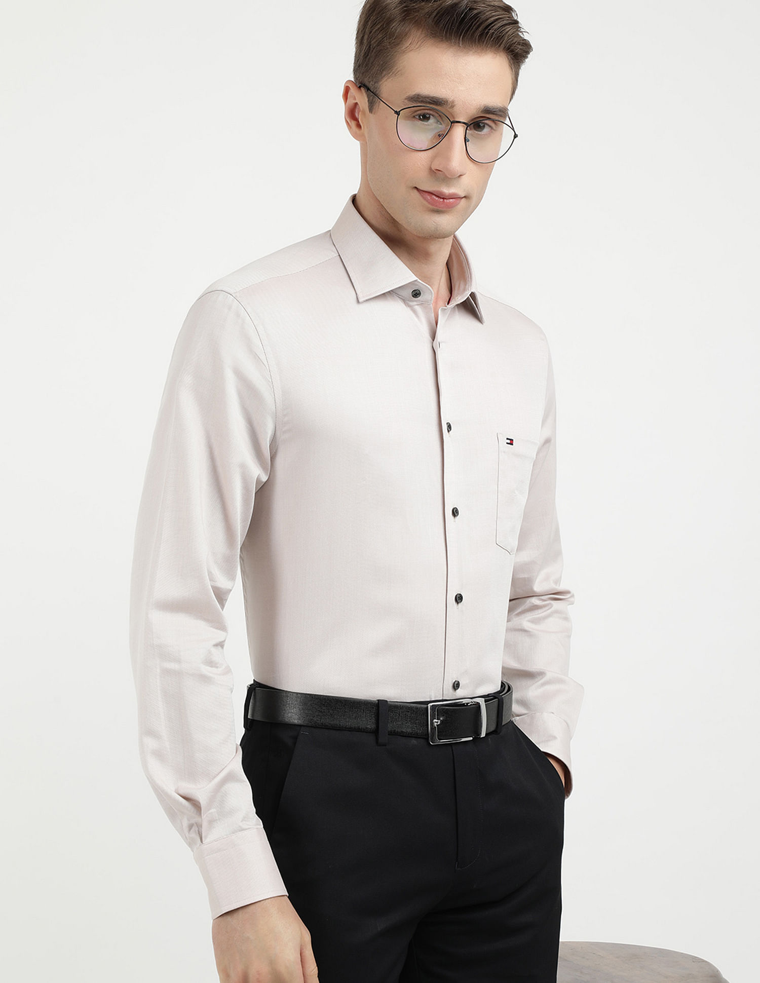 Tommy Hilfiger Textured Regular Fit Shirt