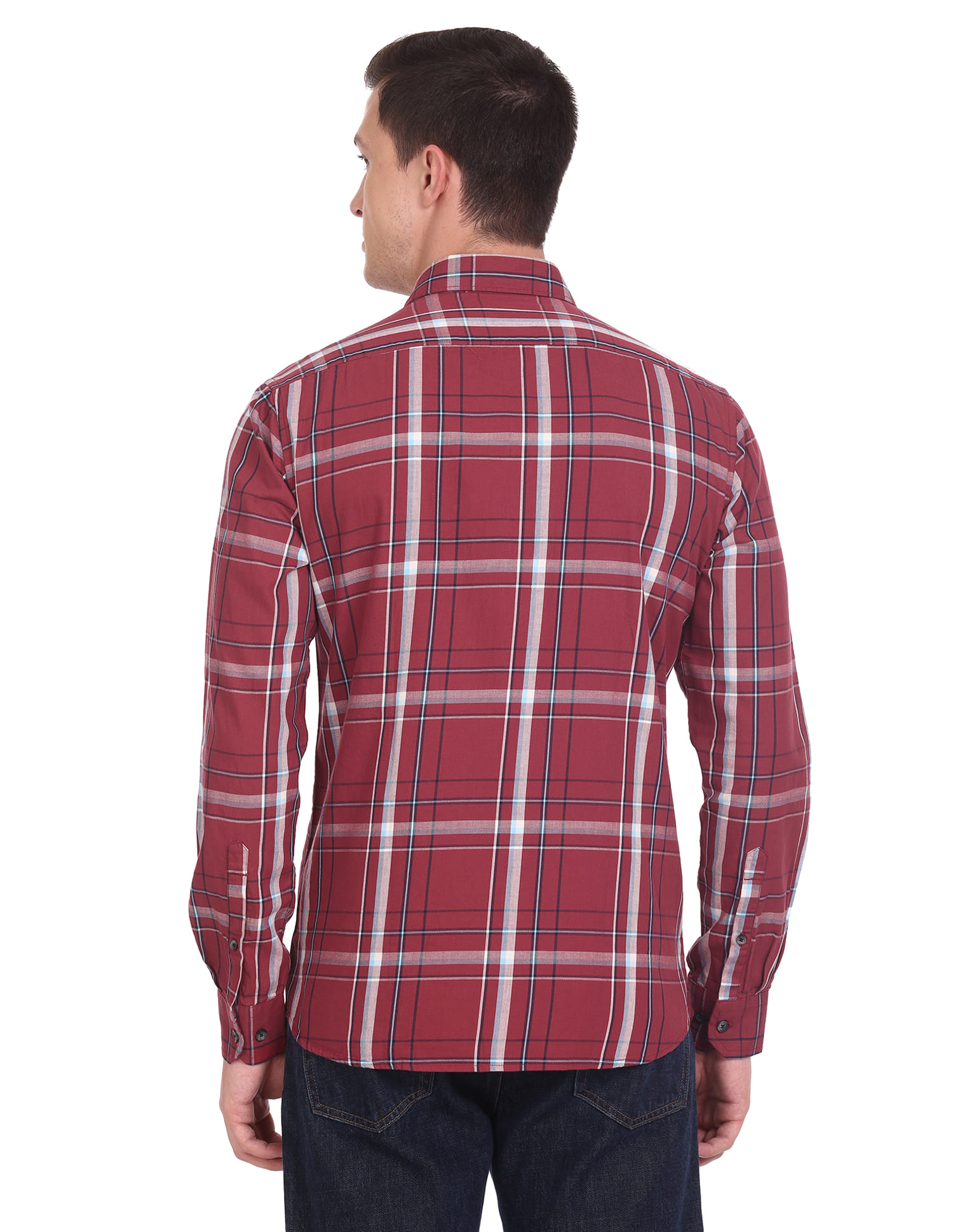 Buy Arrow Sports Tartan Check Manhattan Slim Fit Shirt