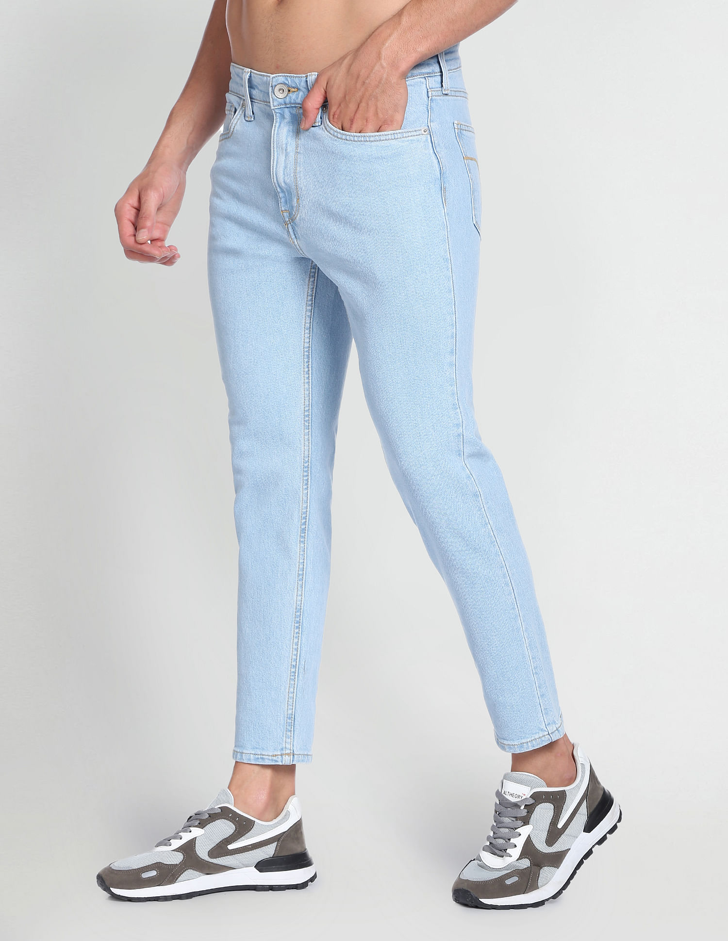 Flying Machine Slim Fit Stone Wash Jeans