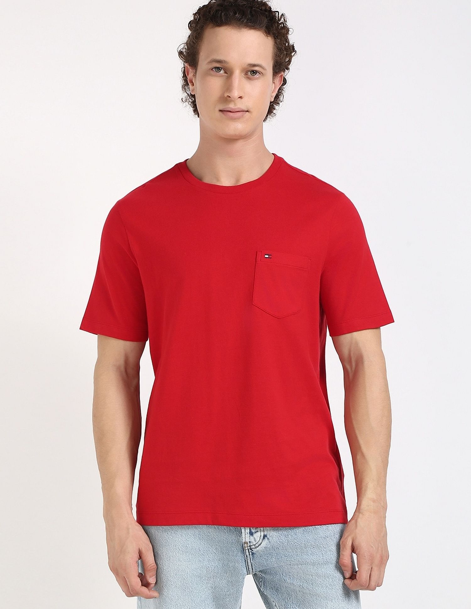 Tommy Hilfiger Solid Regular-Fit Cotton T-Shirt