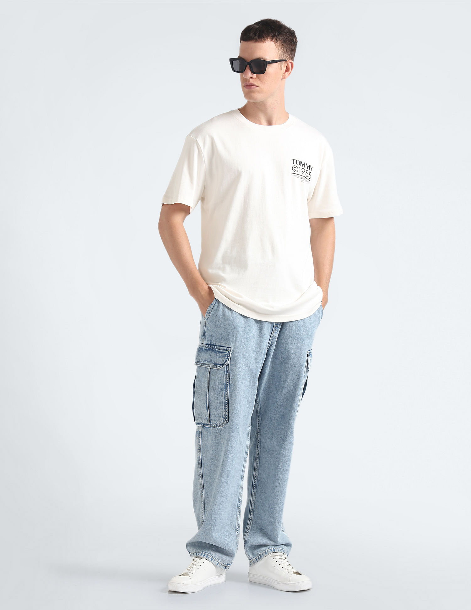 ★★ ★★ 1985 Crewneck Cotton T-Shirt WHITE T1 Buy Tommy Hilfiger Sustainable Crew Neck 1985 T-Shirt