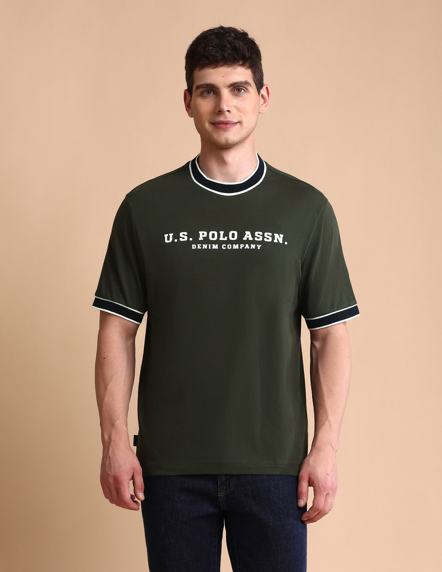 U.S. Polo Assn. Denim Co. Pure Cotton Muscle Fit T-Shirt
