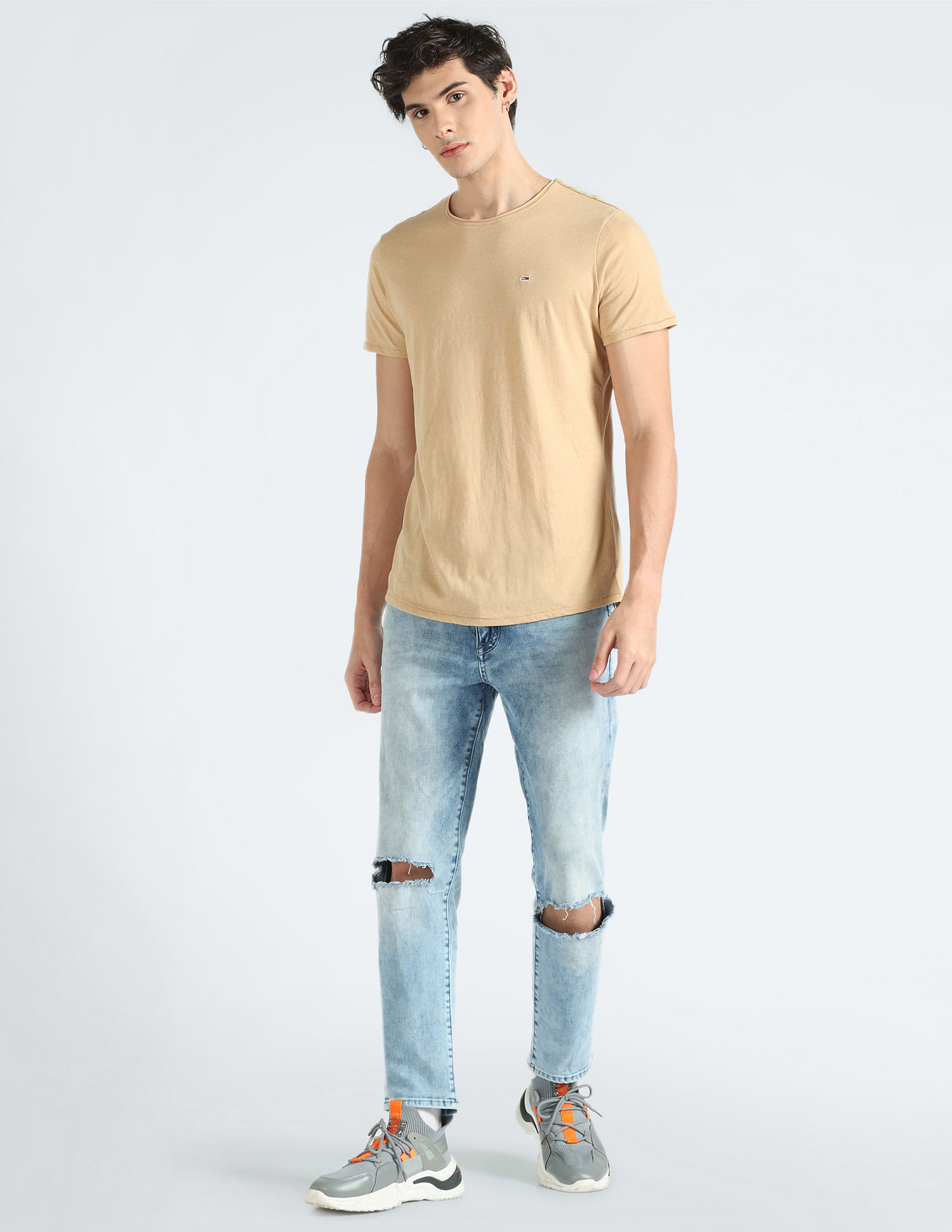 Tommy Hilfiger Transitional Cotton Heathered T-Shirt
