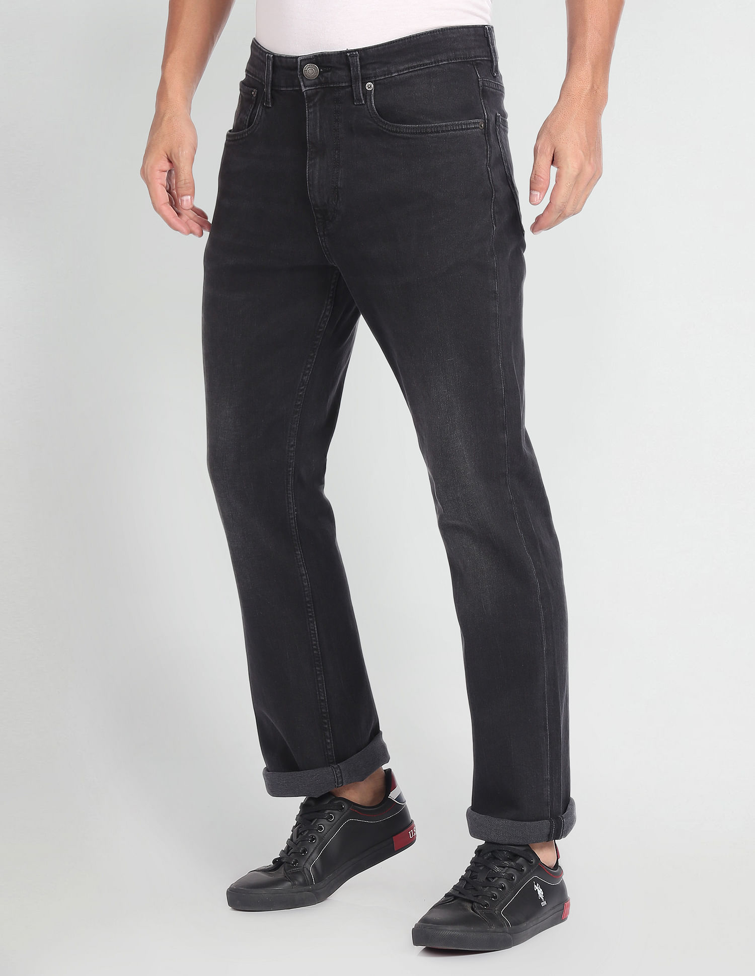 U.S. Polo Assn. Denim Co. Connor Bootcut Fit Black Jeans