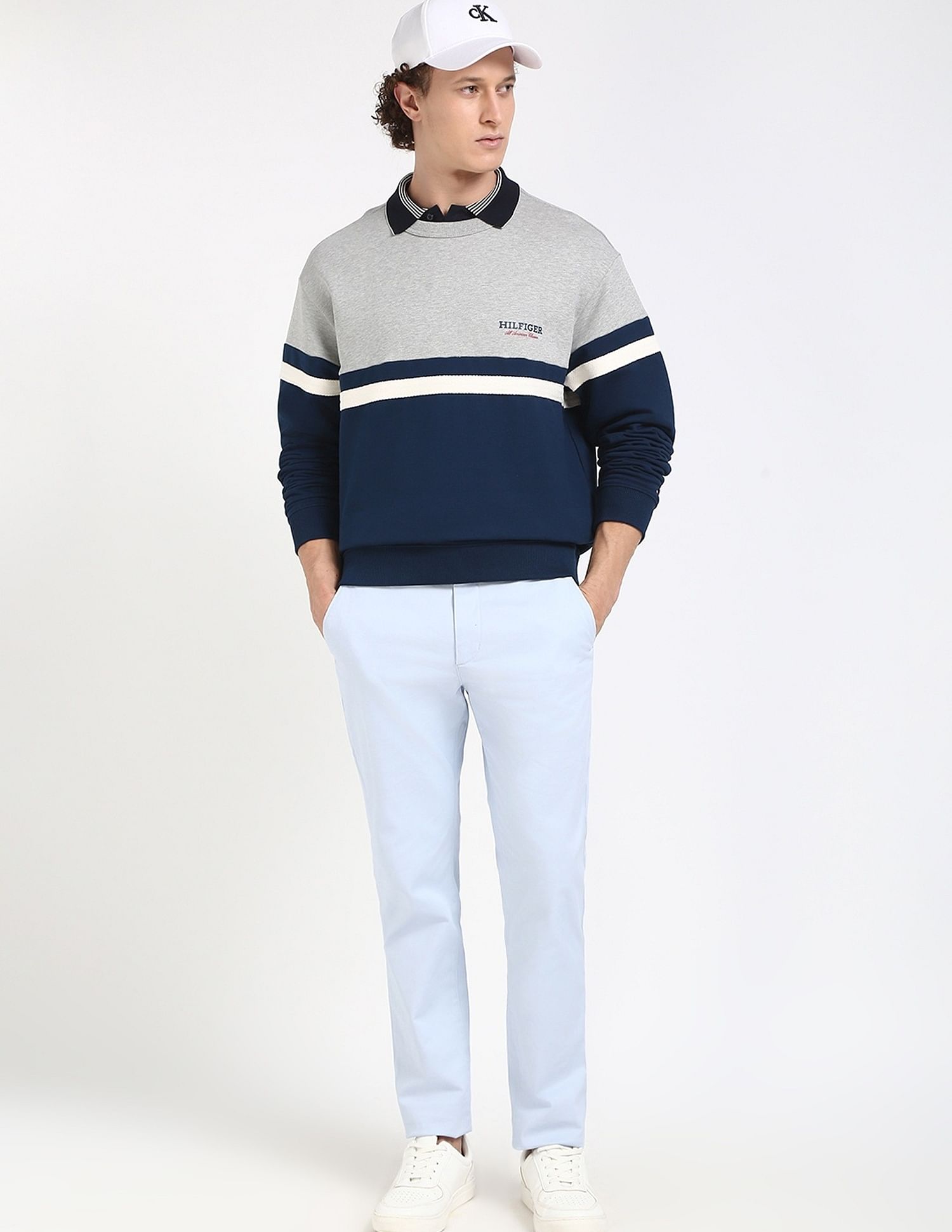 Tommy Hilfiger Colorblock Relaxed-Fit Cotton Sweatshirt