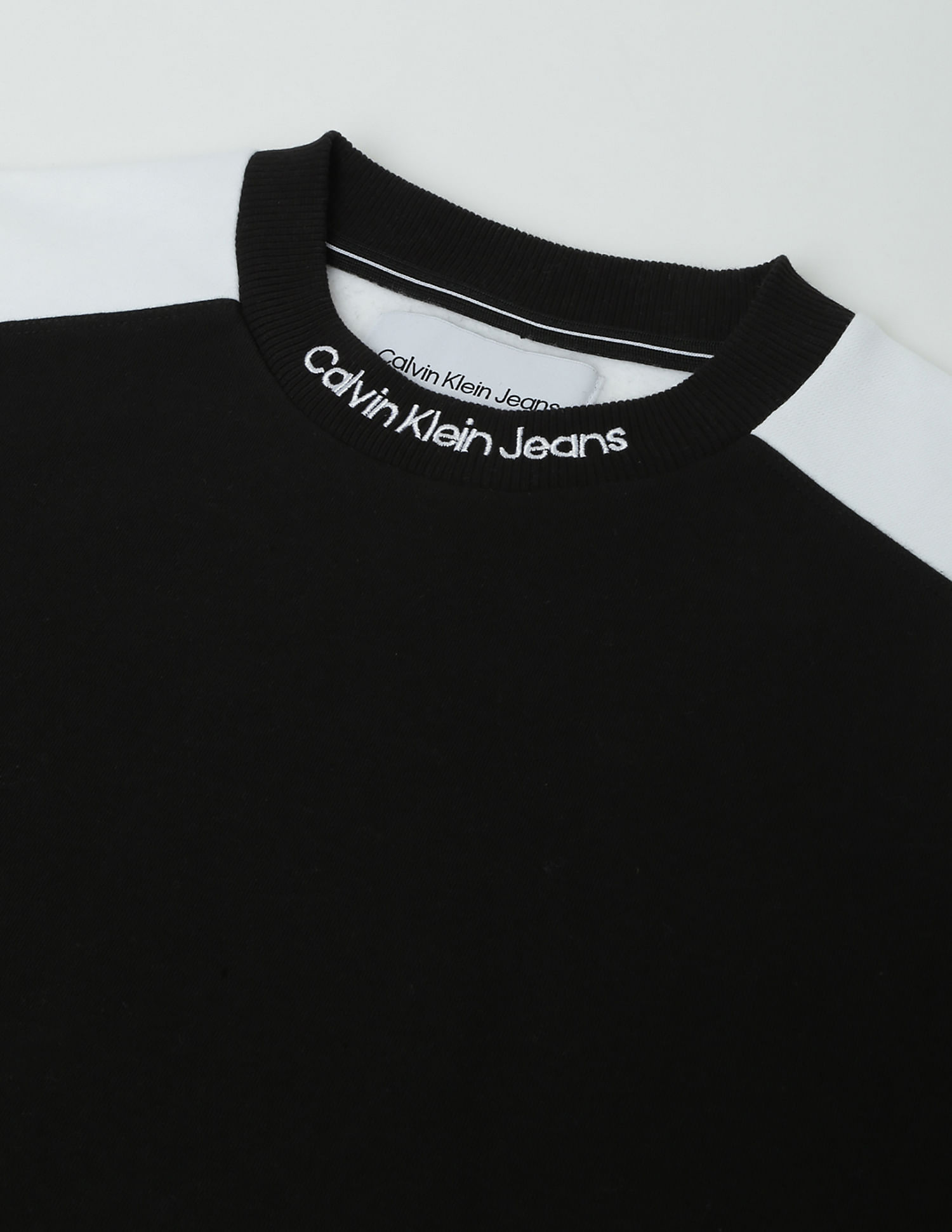 Buy Calvin Klein Neck Logo Colour Block Sweatshirt NNNOW
