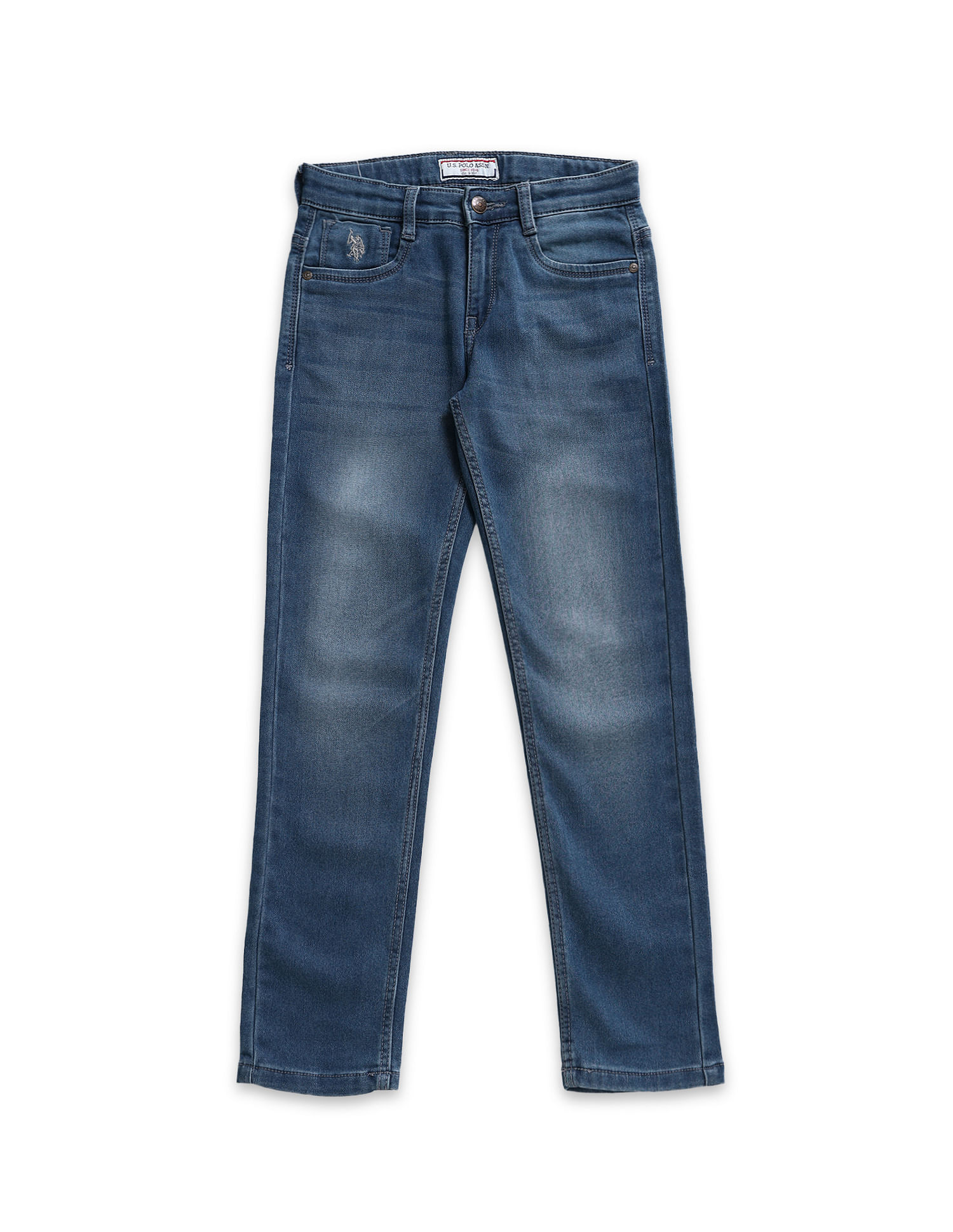 U.S. Polo Assn. Kids Stone Wash Slim Fit Jeans