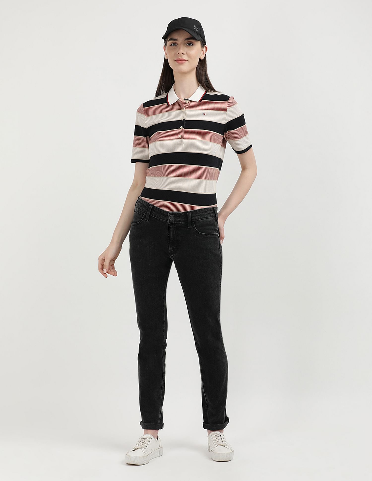 Tommy Hilfiger Regular Fit Horizontal Striped Polo Shirt