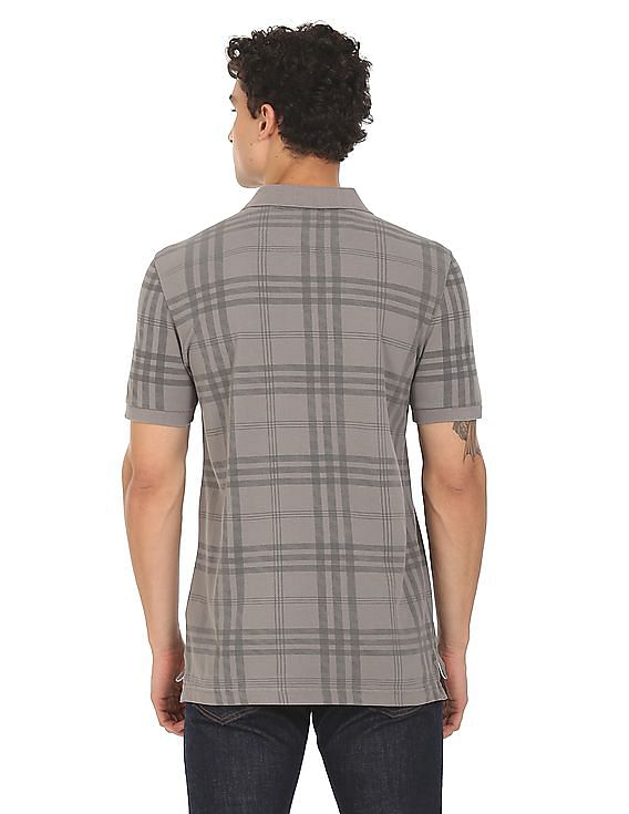 U.S. Polo Assn. Denim Co. Checked Cotton Polo Shirt