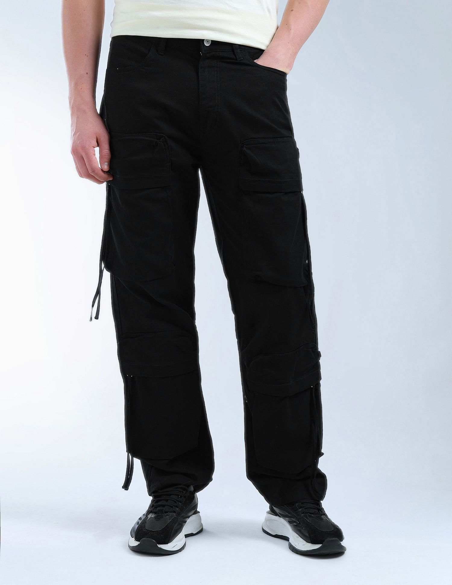 Flying Machine Cobain Loose Fit Mid Rise Cargo