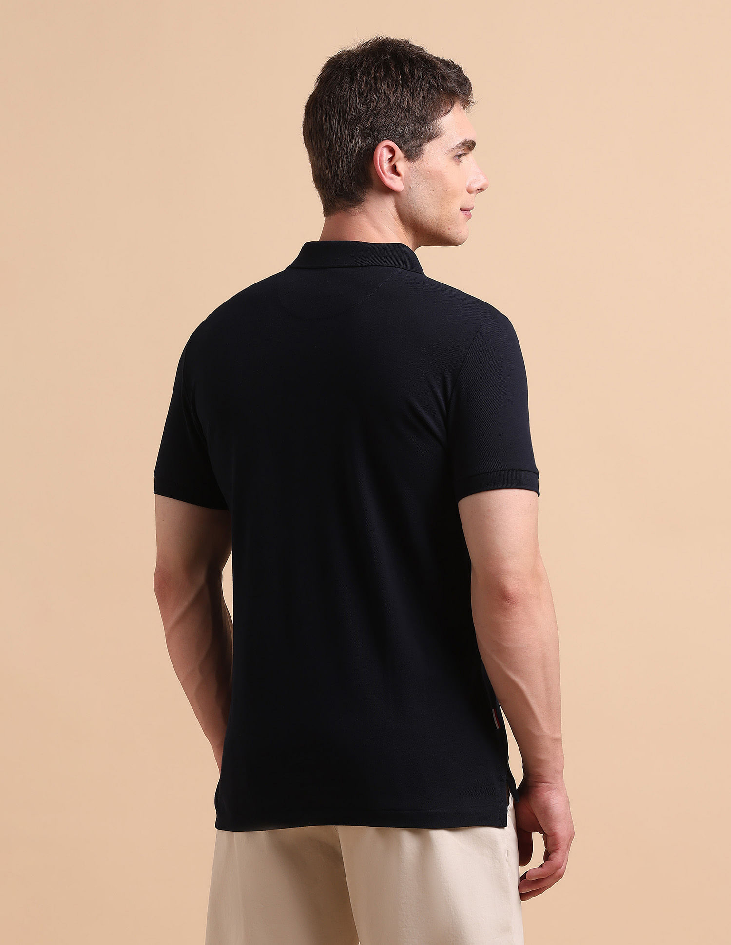 U.S. Polo Assn. Denim Co. Brand Printed Pure Cotton Polo Shirt