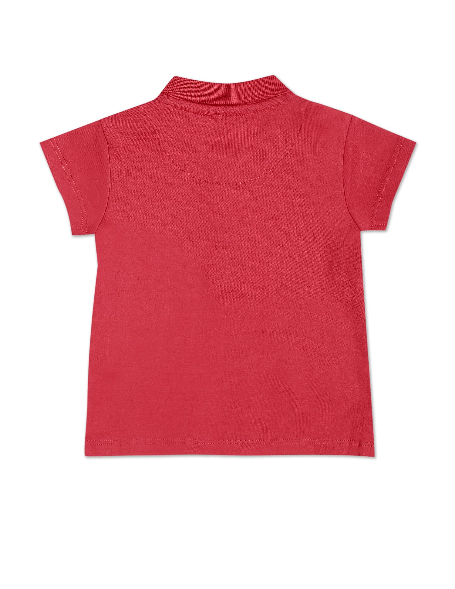 U.S. Polo Assn. Kids Girls Cotton Solid Polo Shirt