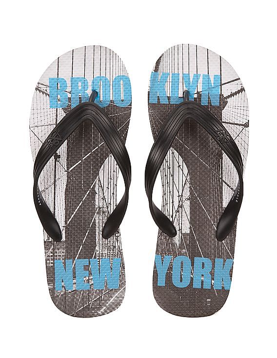 Aeropostale Printed Footbed Flip Flops