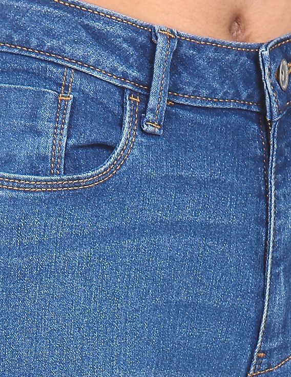 Flying Machine Women High Rise Twiggy Super Skinny Fit Jeans
