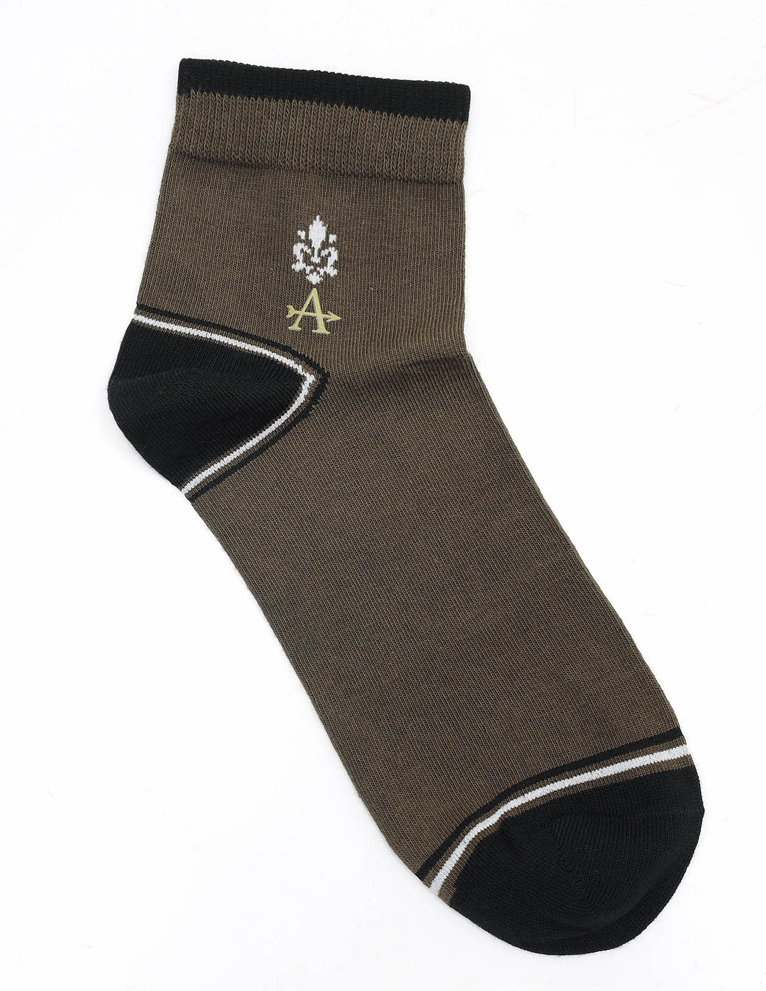 Arrow Mens Ankle Length Printed Cotton Socks - Pack Of 3