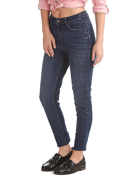 Flying Machine Women Skinny Fit High Rise Jeans