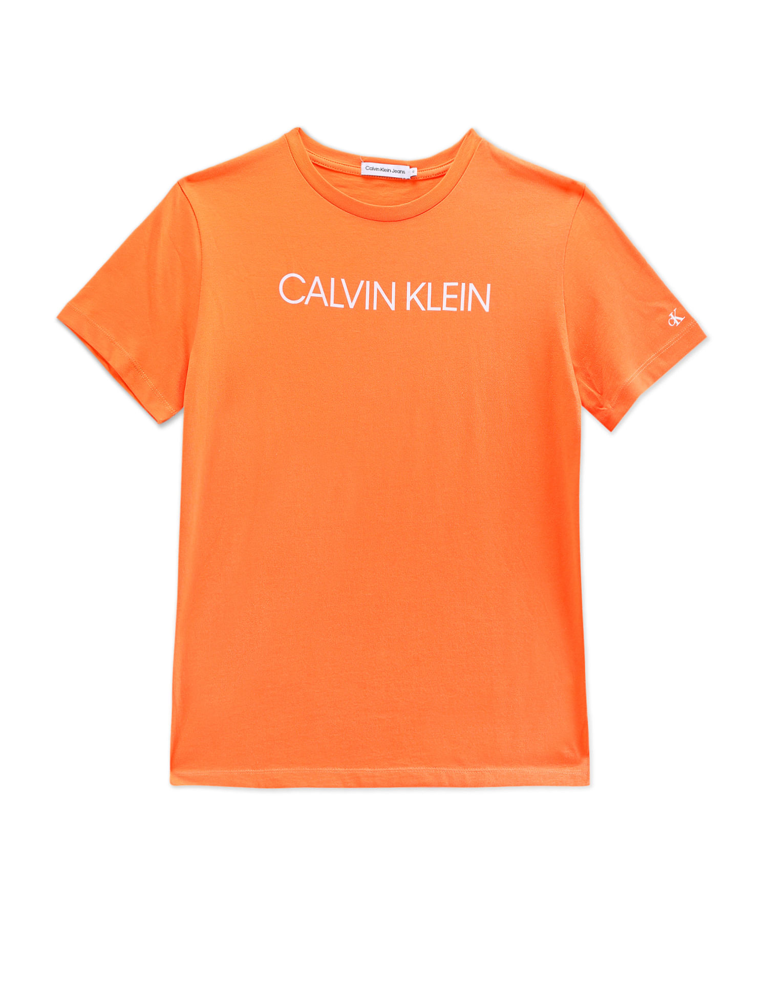 Buy Calvin Klein Jeans Transitional Cotton Brand Print T-Shirt - NNNOW.com