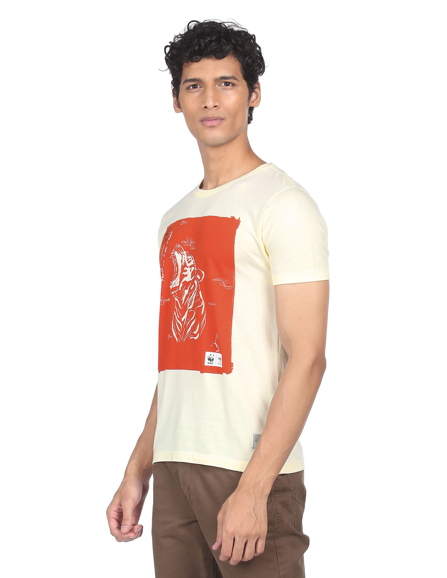 Flying Machine FM X WWF Graphic Print T-Shirt