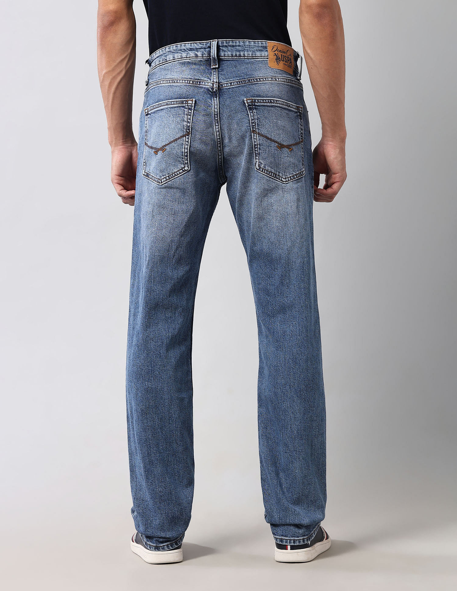 U.S. Polo Assn. Denim Co. Harold Slim Straight Fit Blue Vintage Jeans
