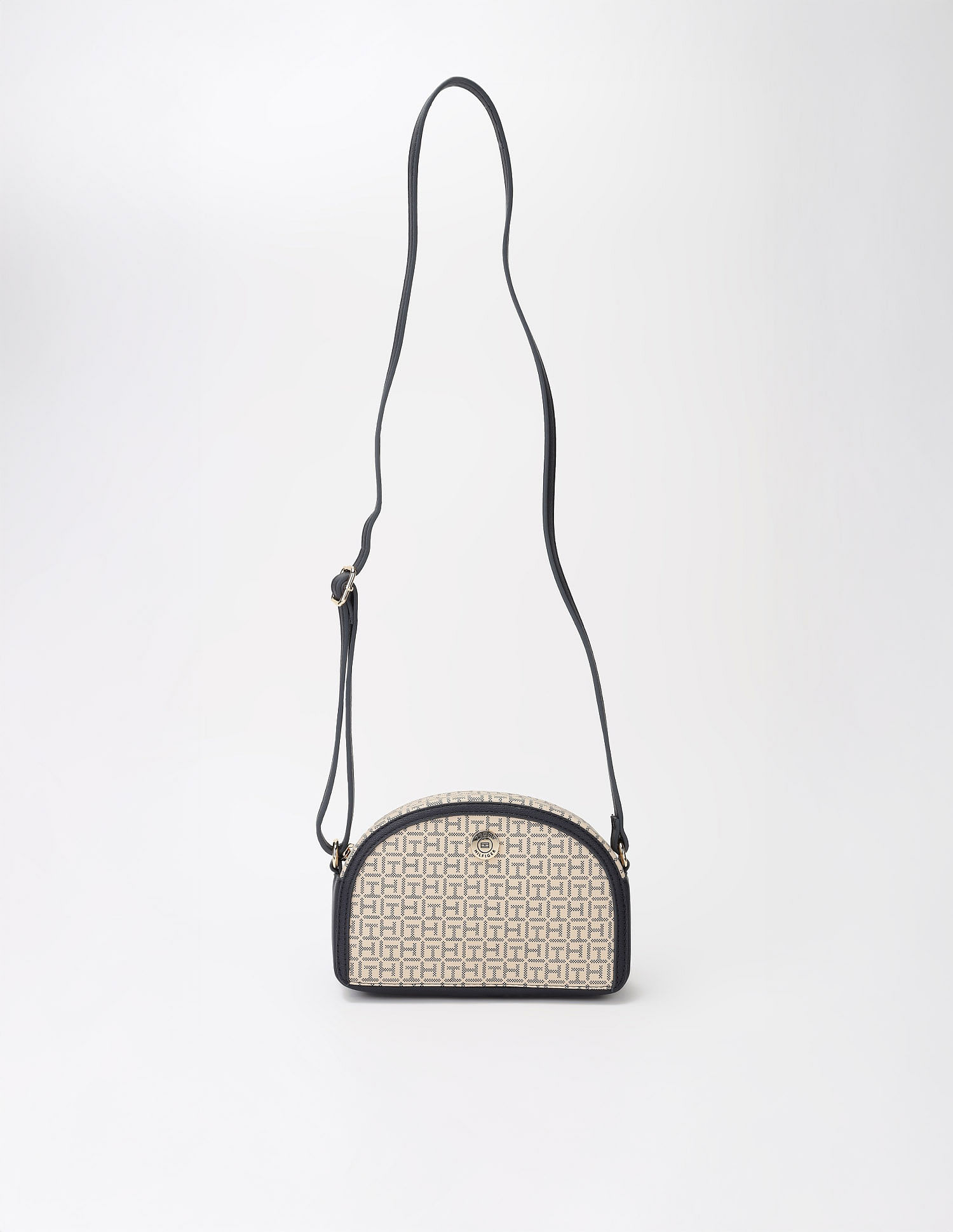 Tommy Hilfiger Logo Beige Pvc Sling Bag