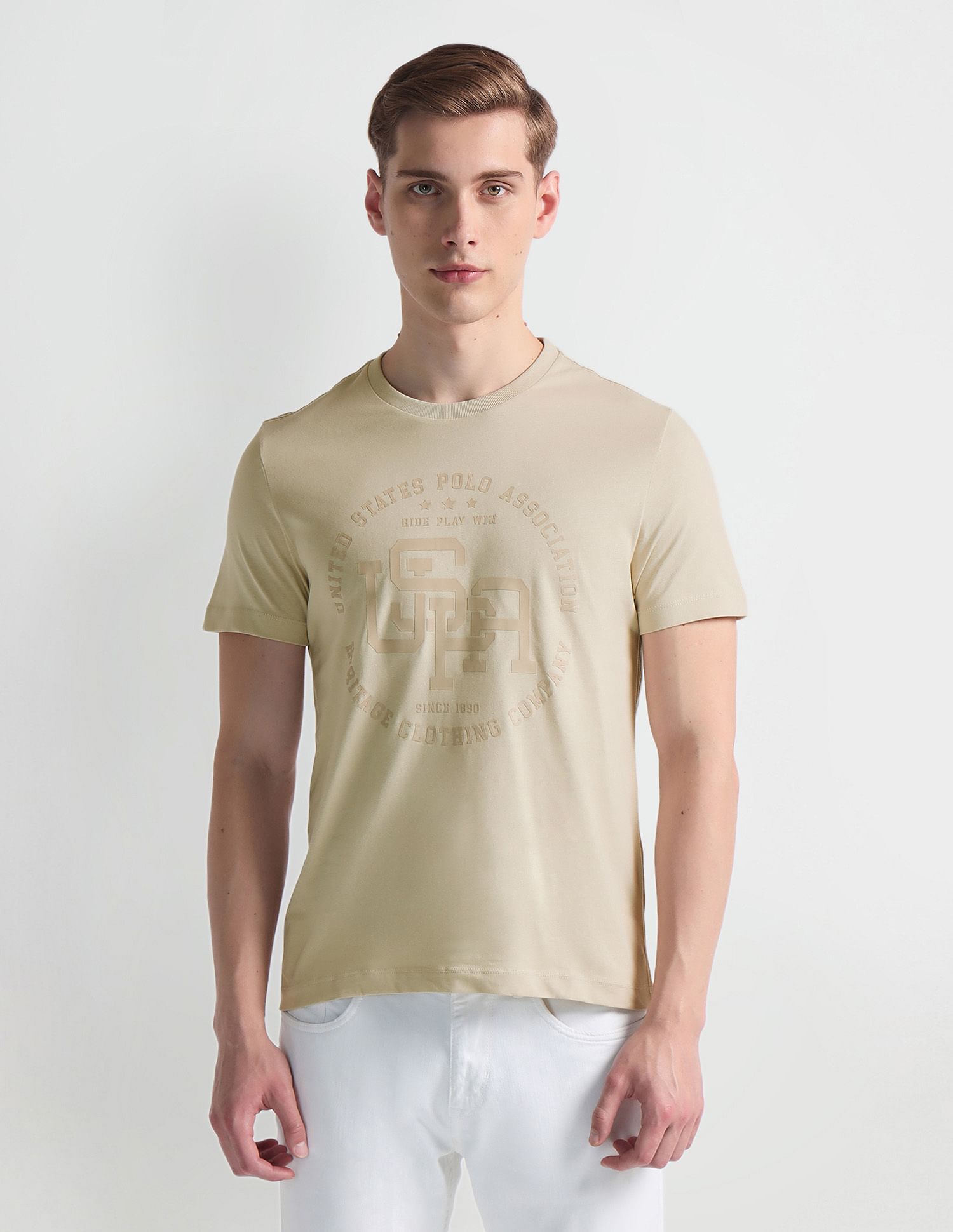 U.S. Polo Assn. Denim Co. Tonal Branding Heathered T-Shirt