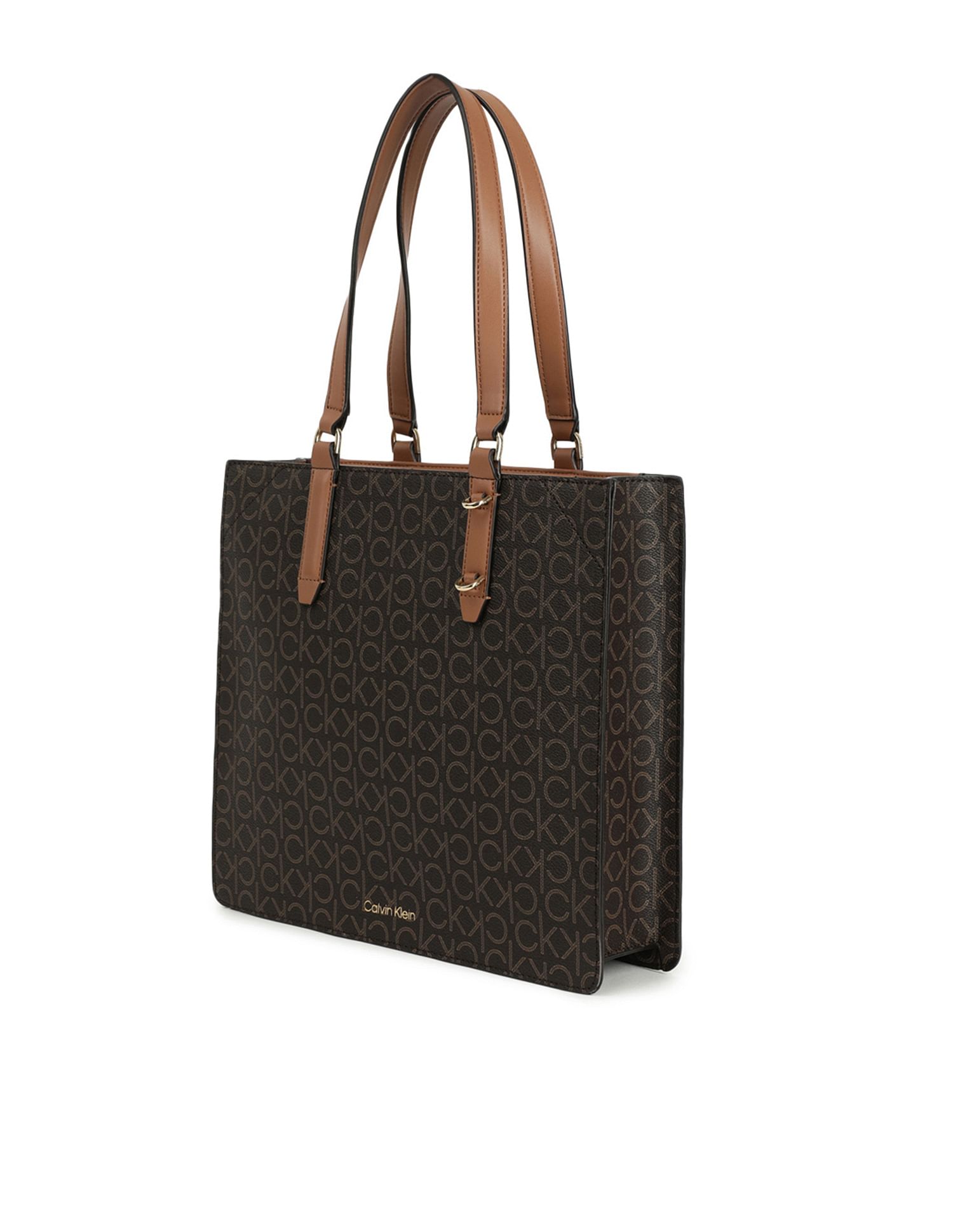 Calvin Klein Monogram Gene Tote Hand Bag
