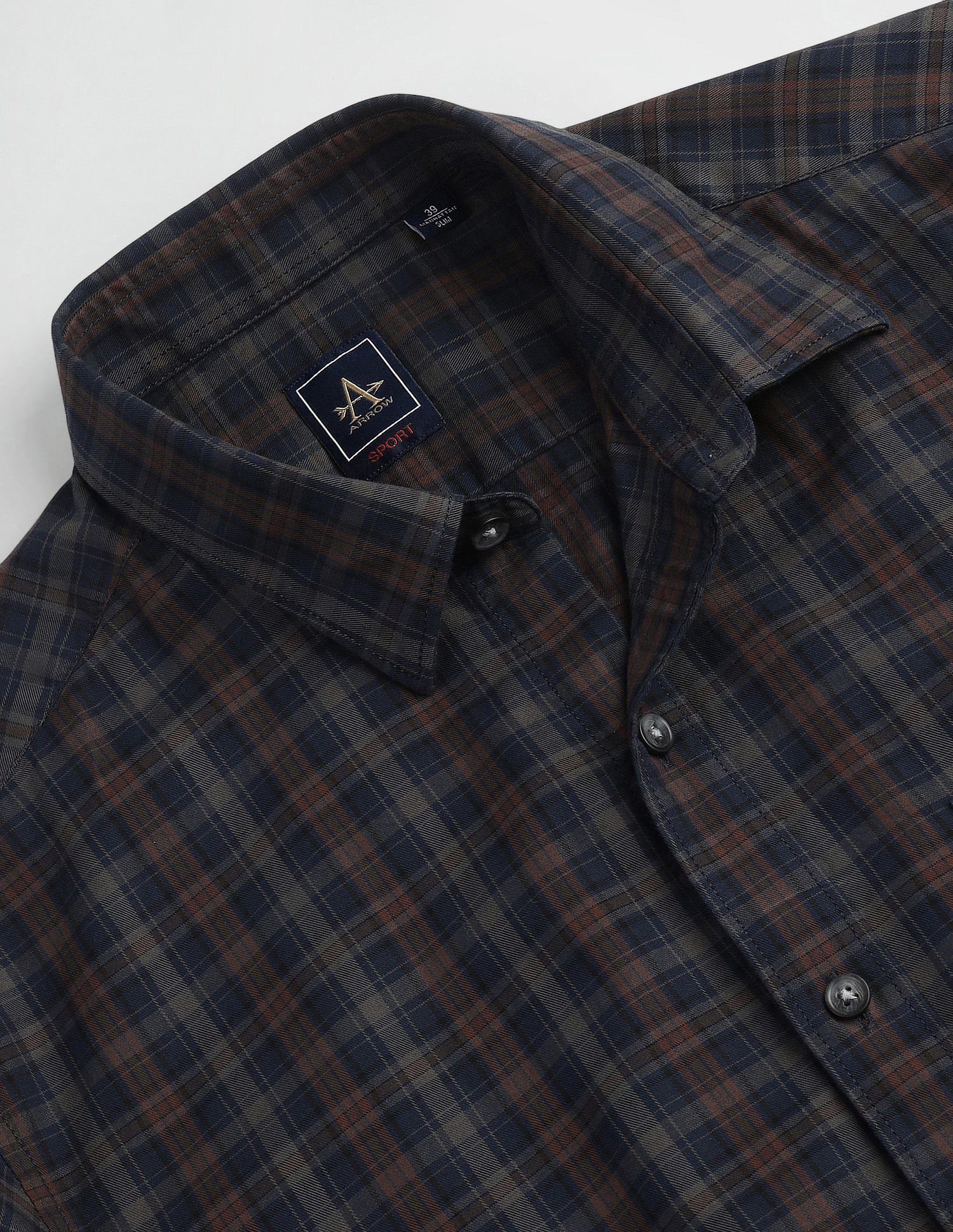 Arrow Sports Long Sleeve Slim Fit Shirt