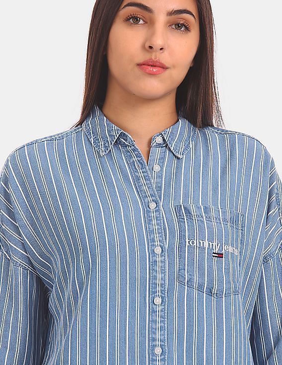 PREMIUM☆APPAREL】373 AQUATIC STRIPED SHIRT BAG【THREE SEVEN