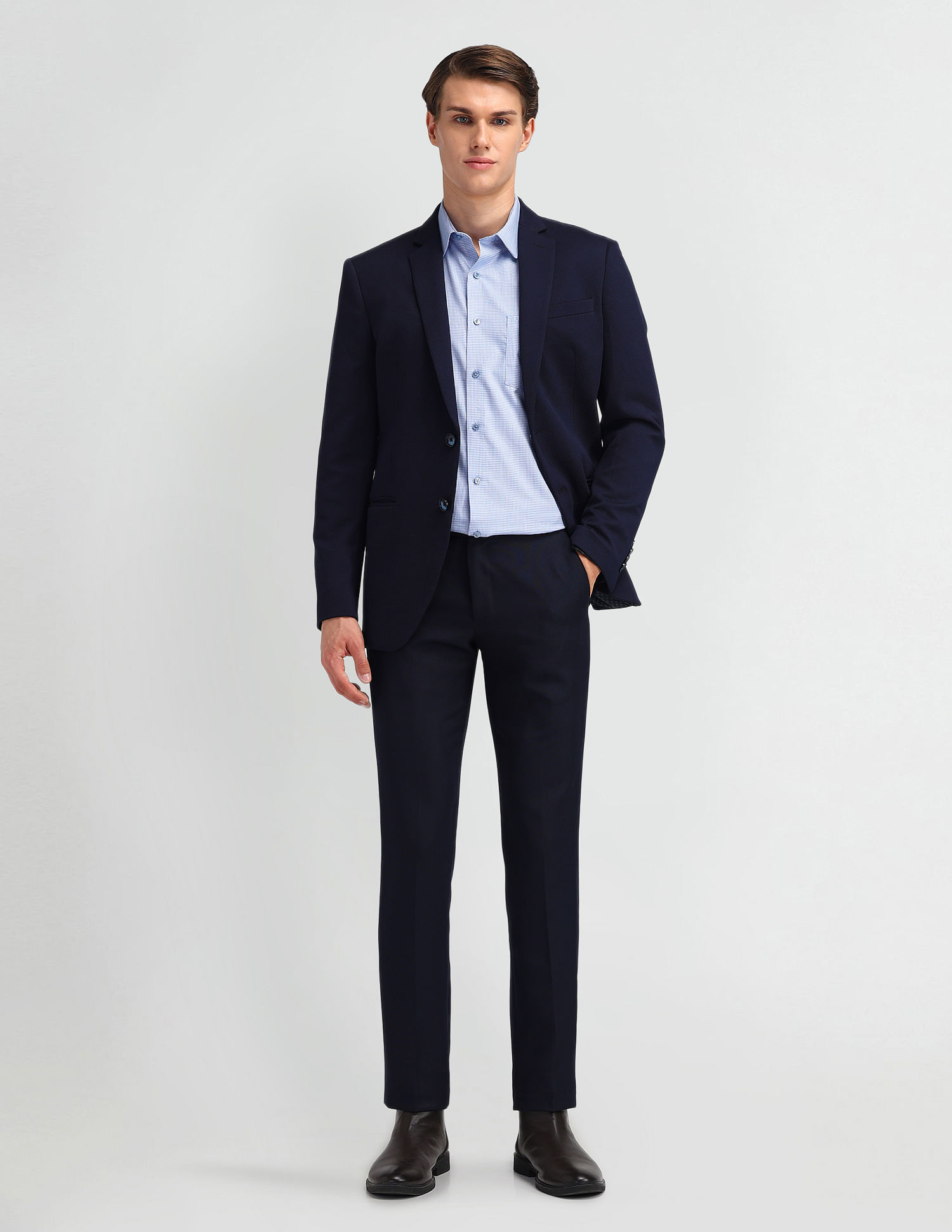 Arrow Liberty Classic Fit Micro Checked Shirt