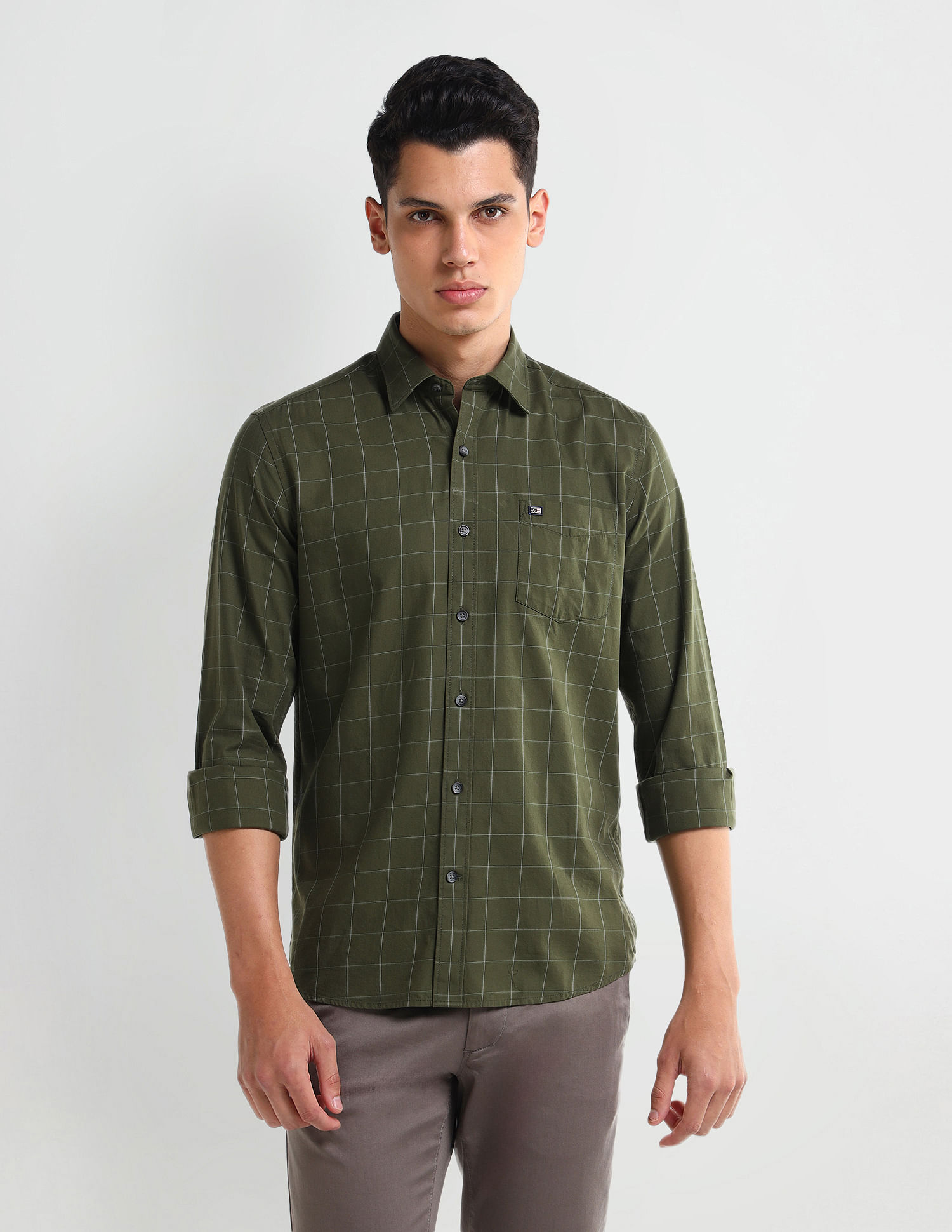 Arrow Sport Manhattan Slim Fit Dobby Shirt